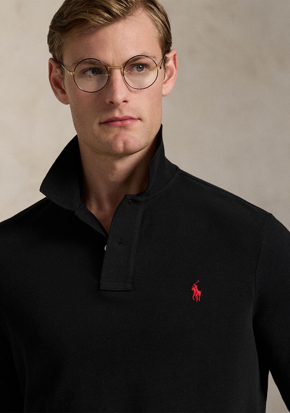 Classic Fit Mesh Polo Shirt
