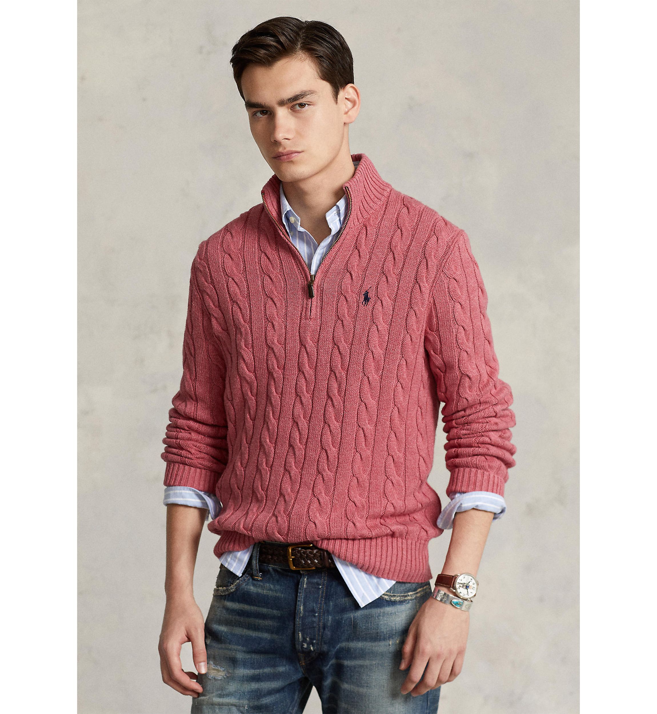 Cable Knit Cotton Sweater