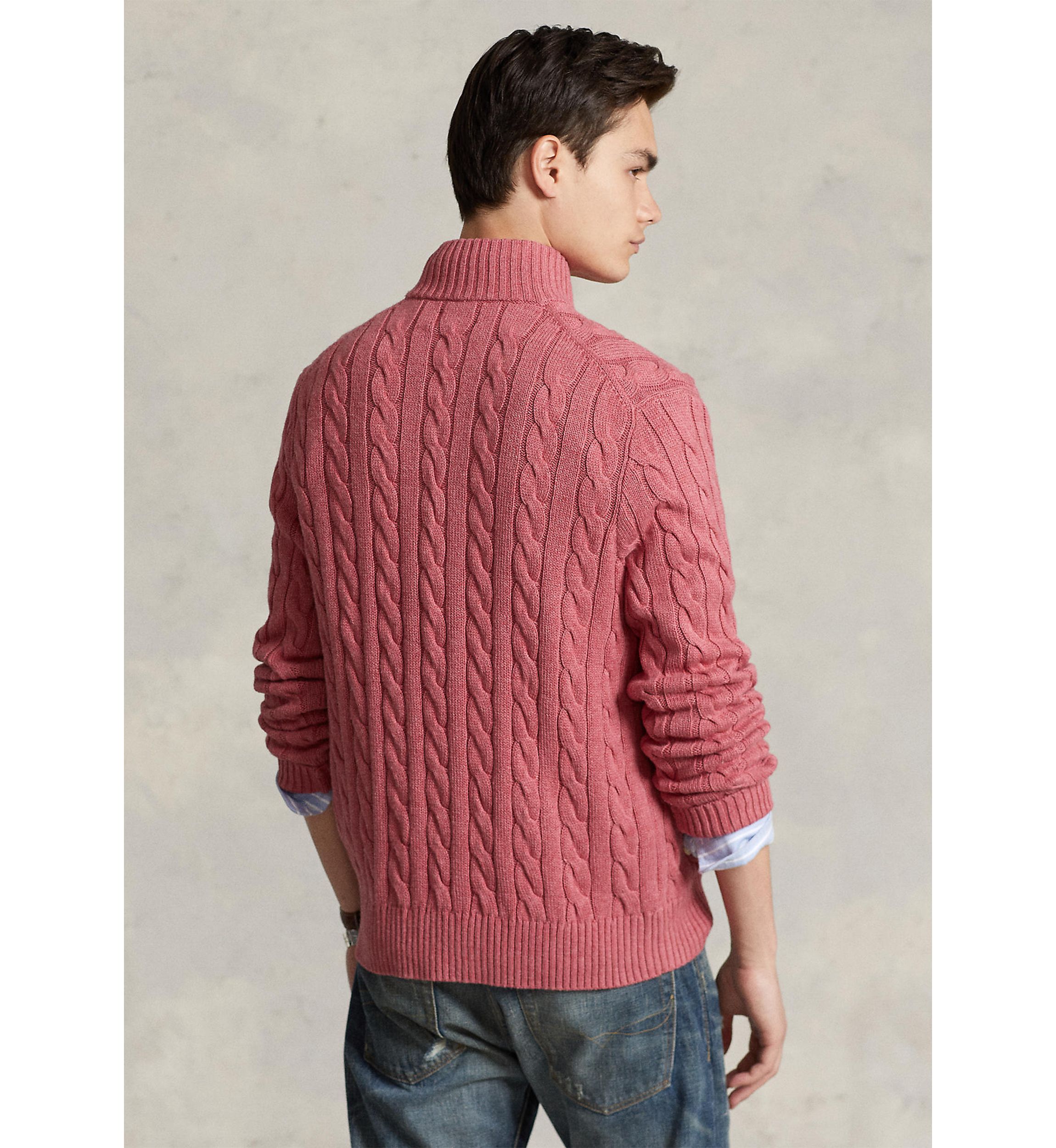 Cable Knit Cotton Sweater