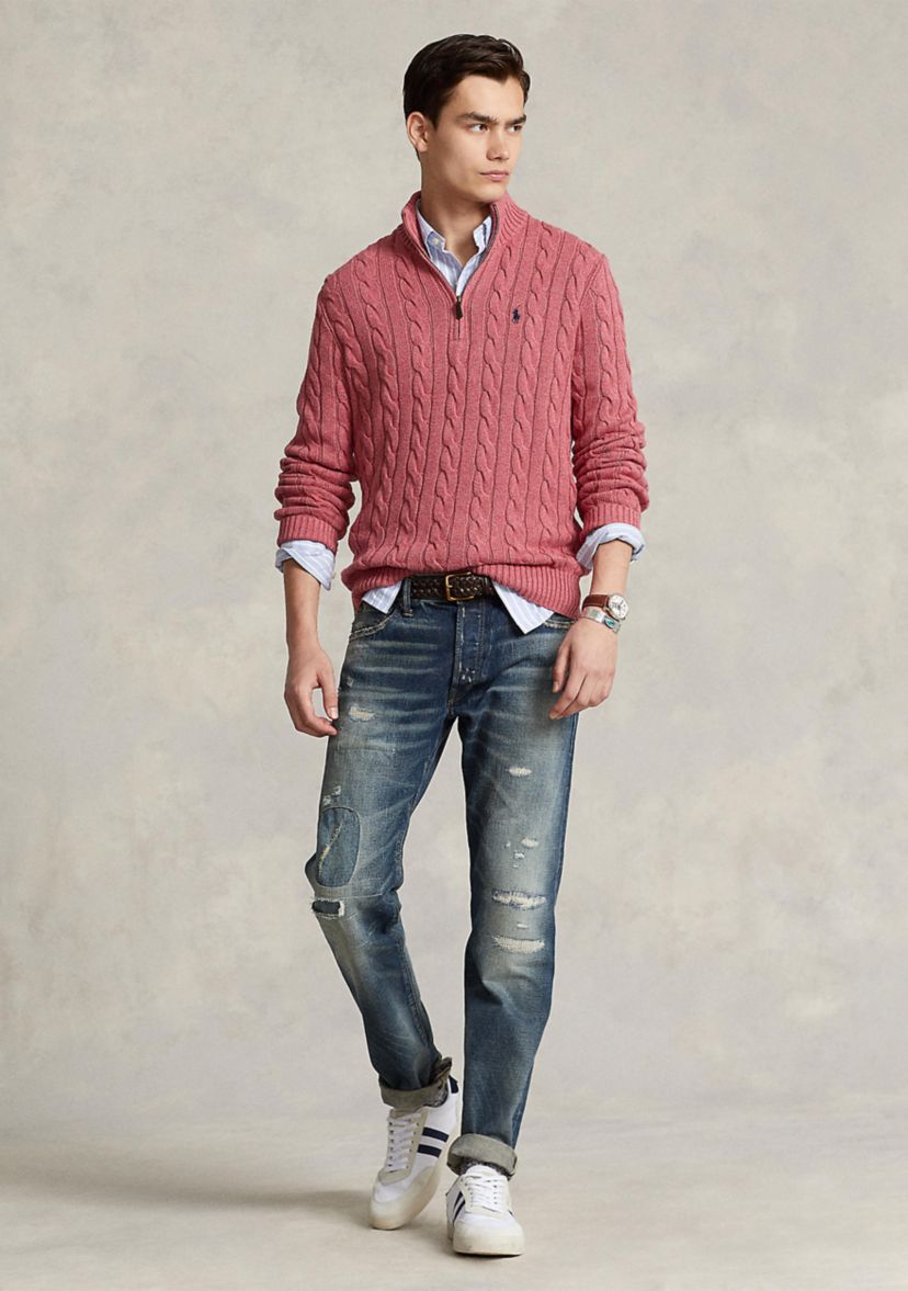 Cable Knit Cotton Sweater