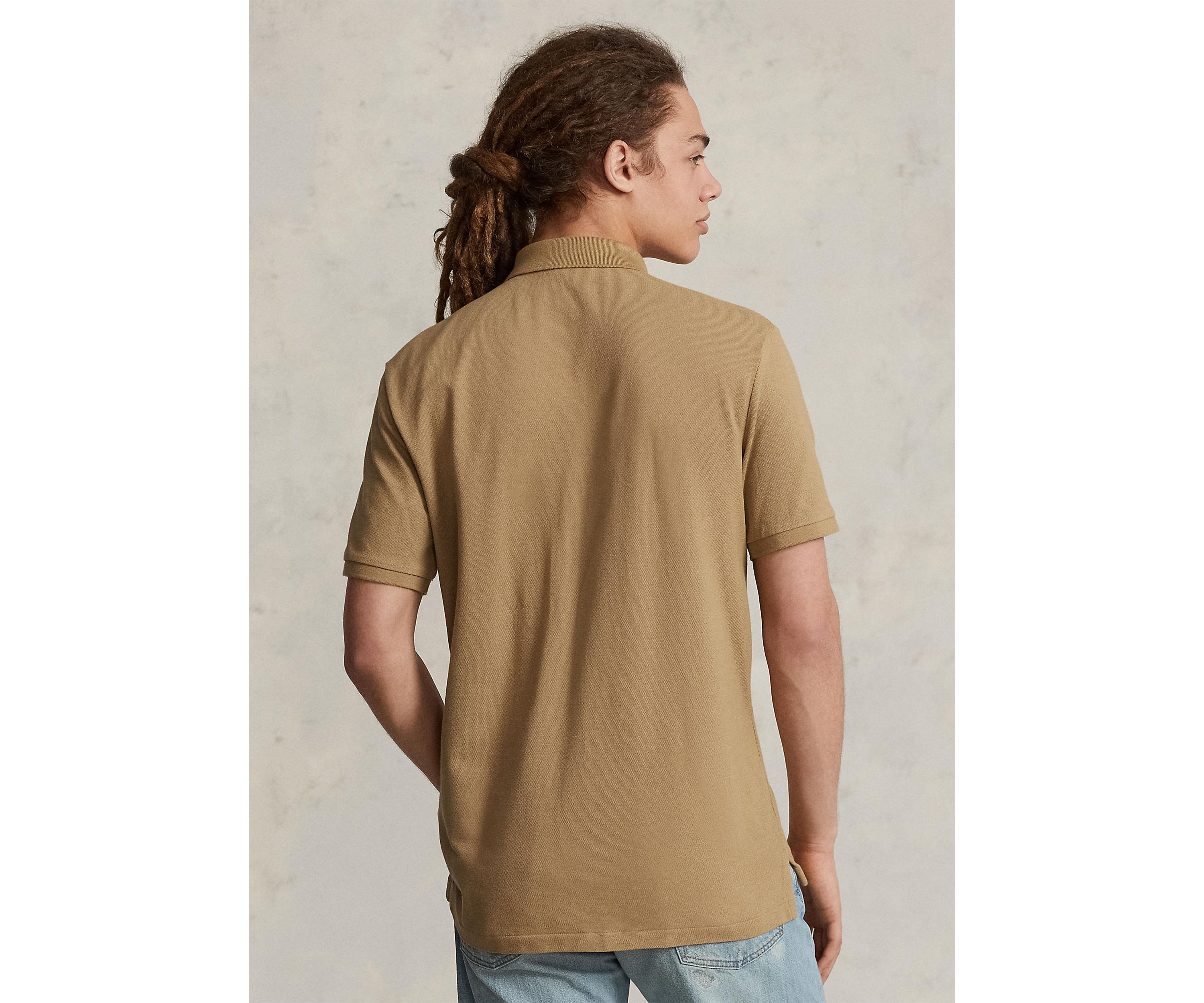Custom Slim Fit Mesh Polo Shirt