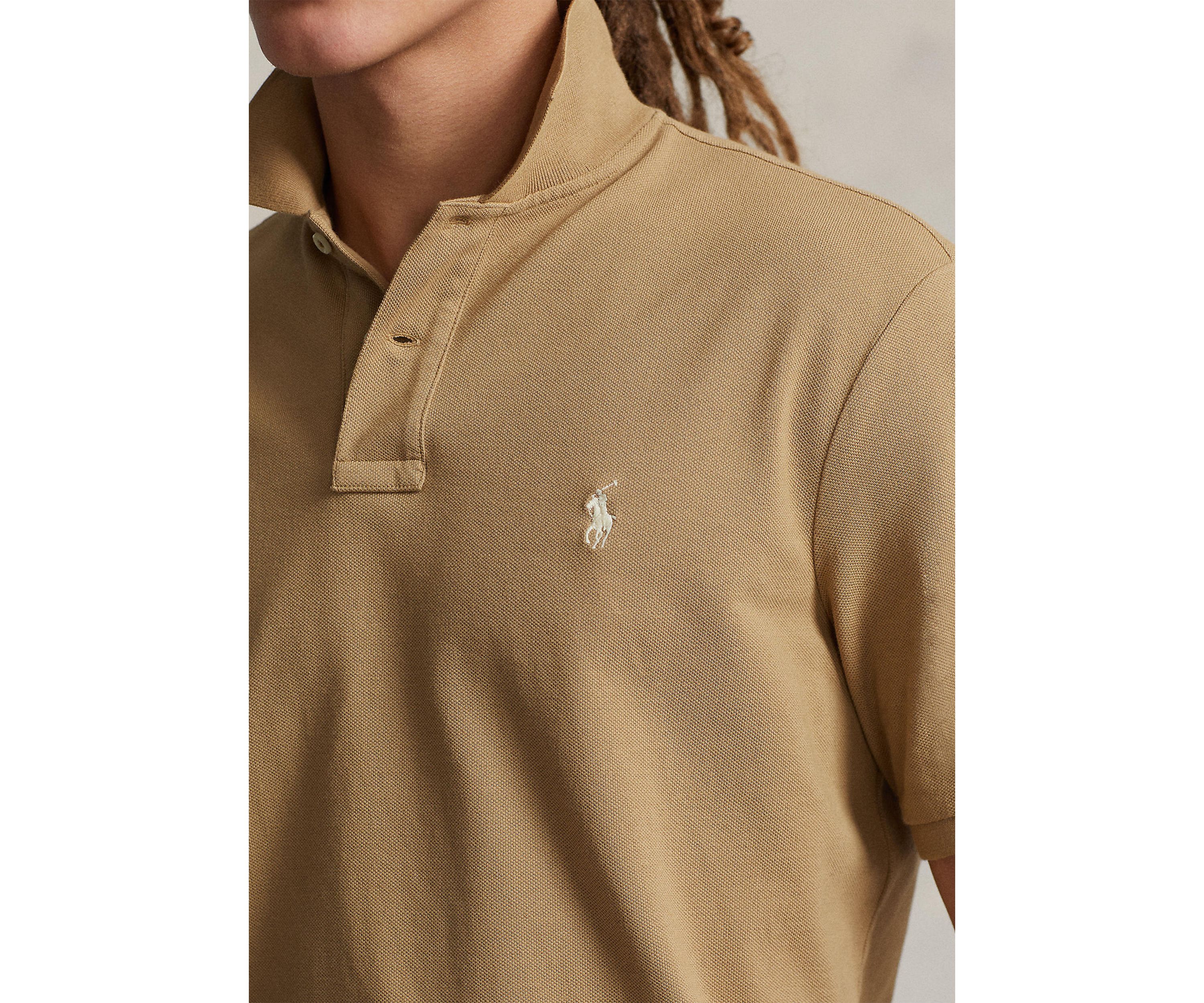 Custom Slim Fit Mesh Polo Shirt