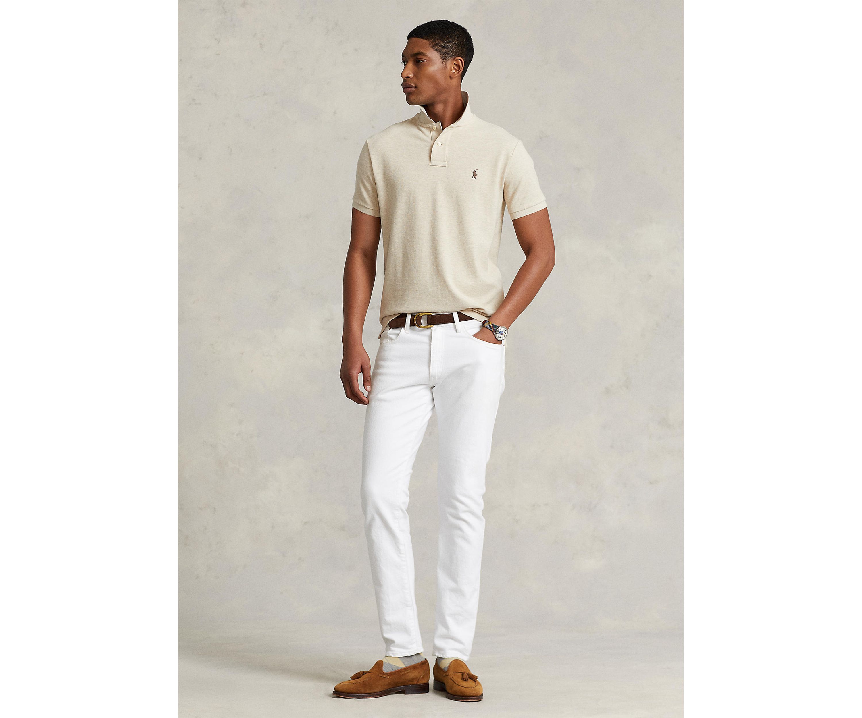 Custom Slim Fit Mesh Polo