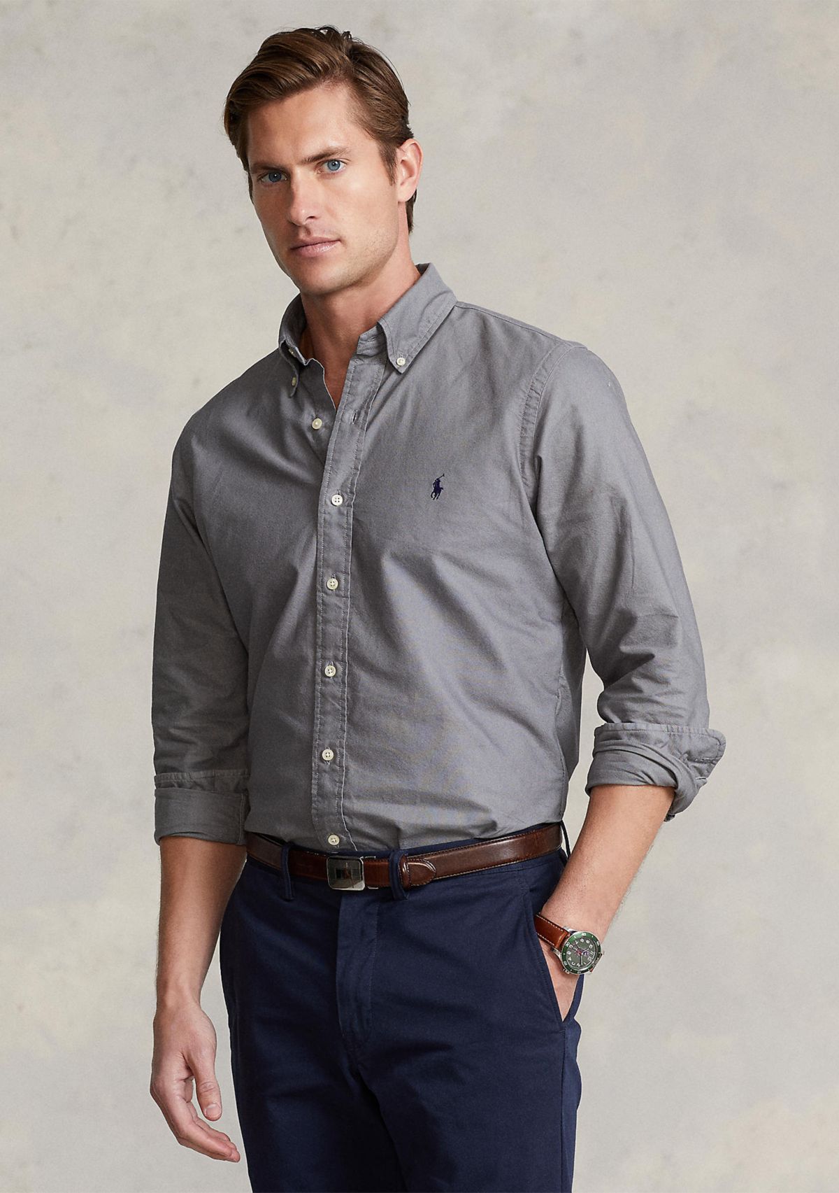 Garment-Dyed Oxford Shirt	