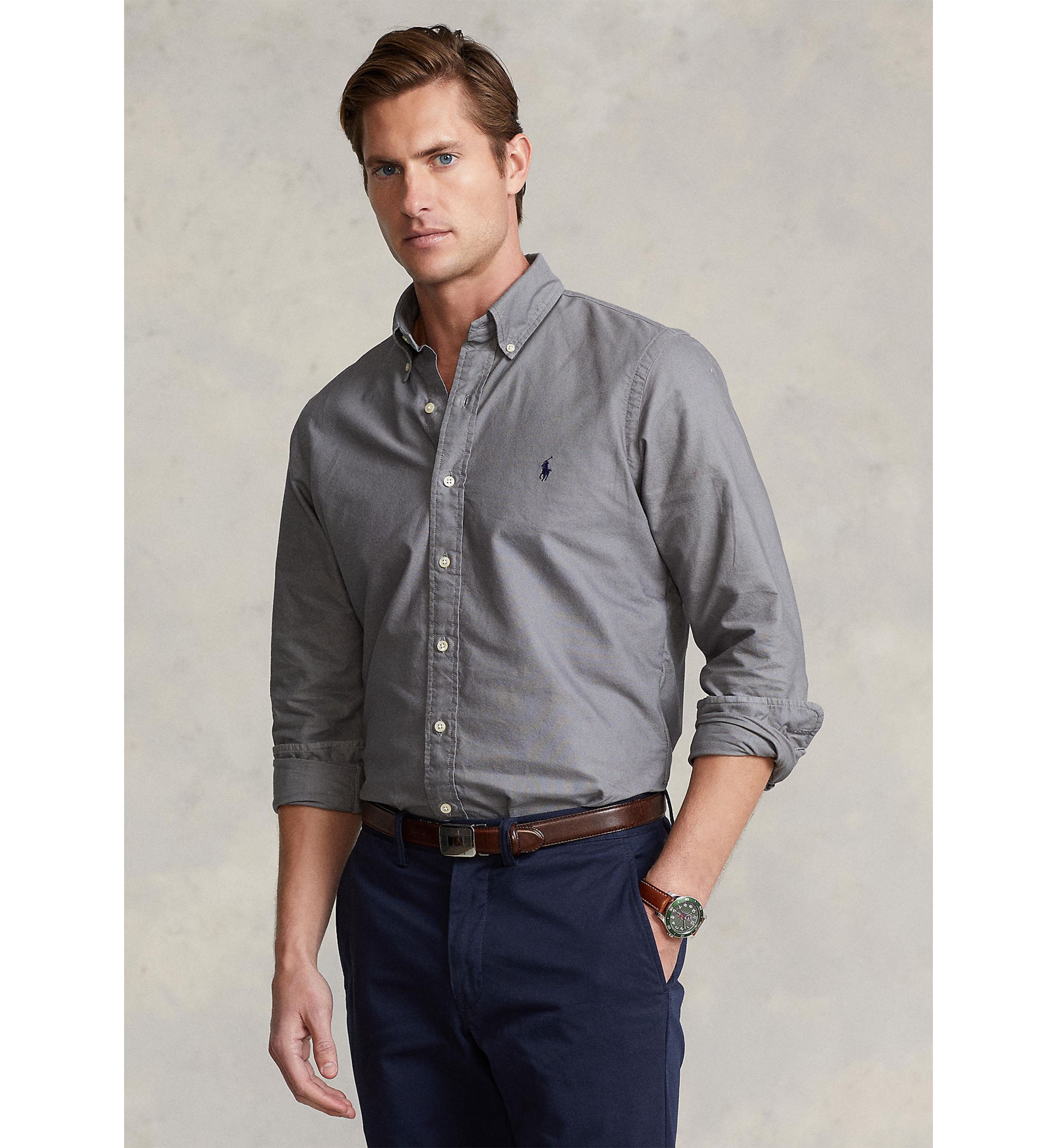 Garment-Dyed Oxford Shirt	