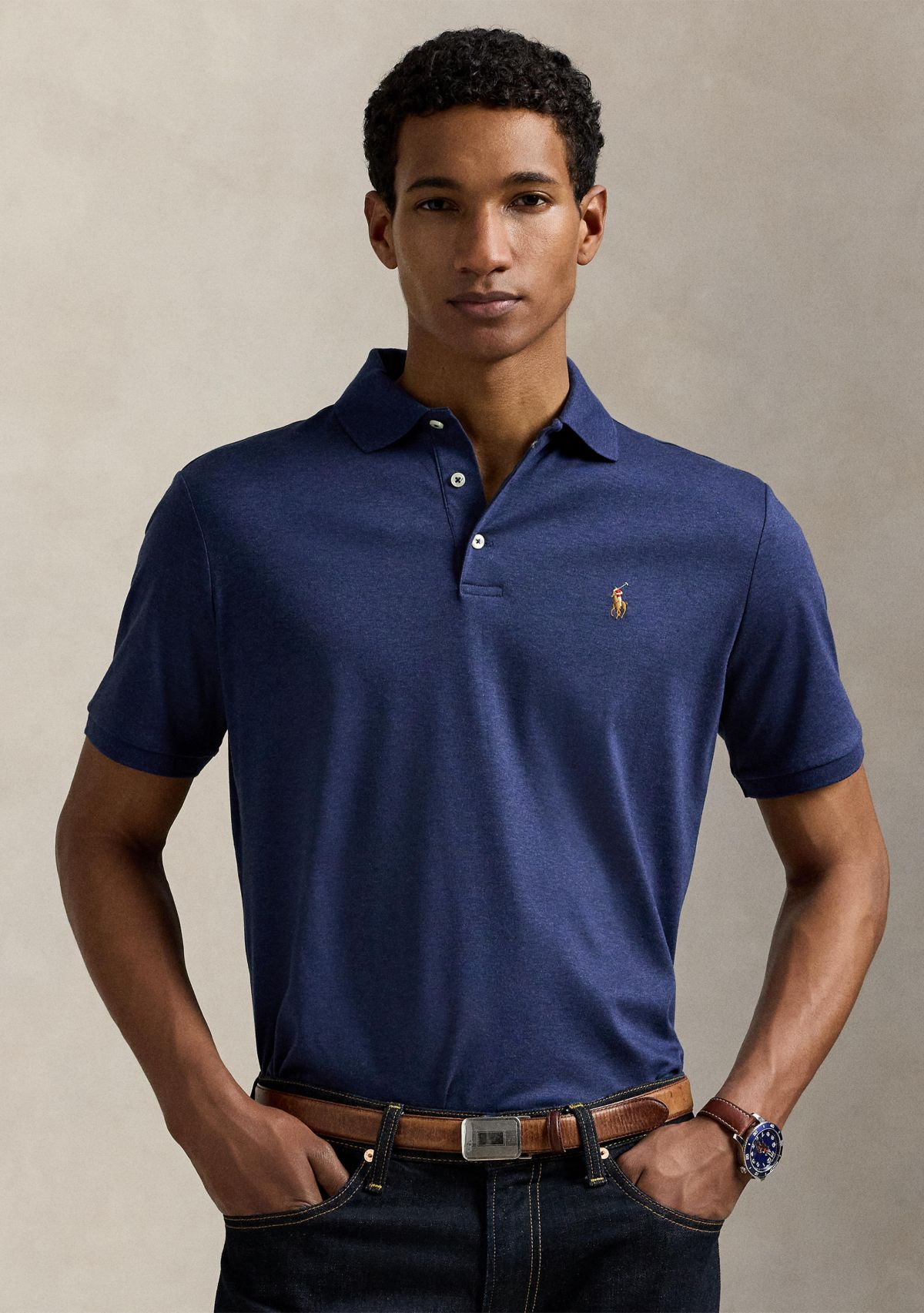 Classic Fit Soft Cotton Polo Shirt	