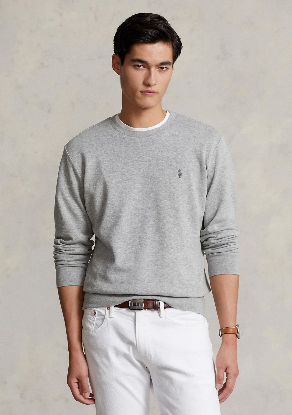 Luxury Jersey Crew Neck Pullover	