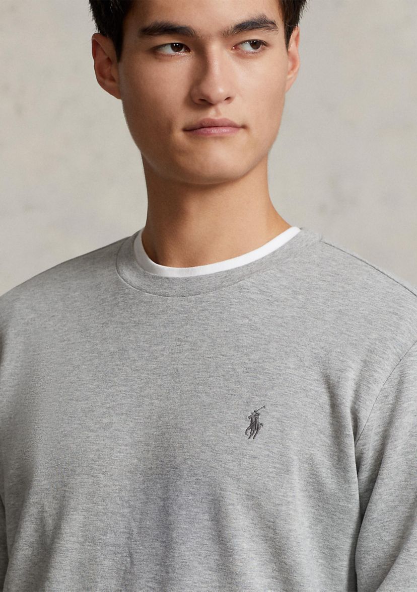 Luxury Jersey Crew Neck Pullover	