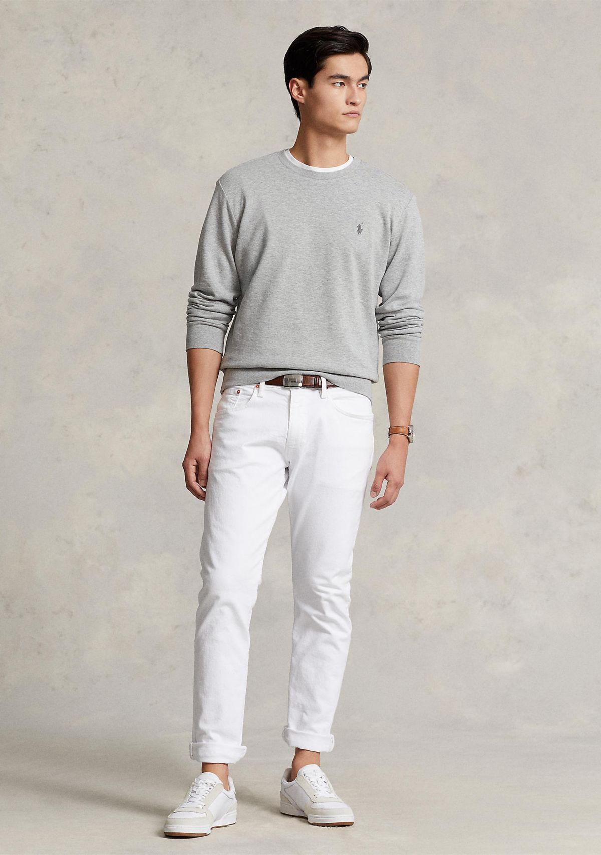 Luxury Jersey Crew Neck Pullover	