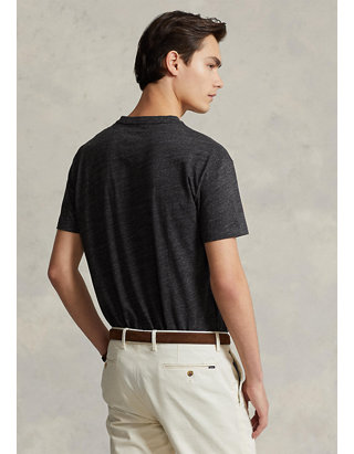 Men's Plain Cotton Marl Effect Front Pocket Short Sleeve Pack of 3 T-shirt Top