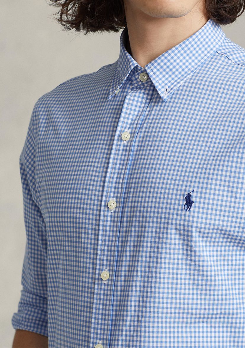 Slim Fit Checked Poplin Shirt	