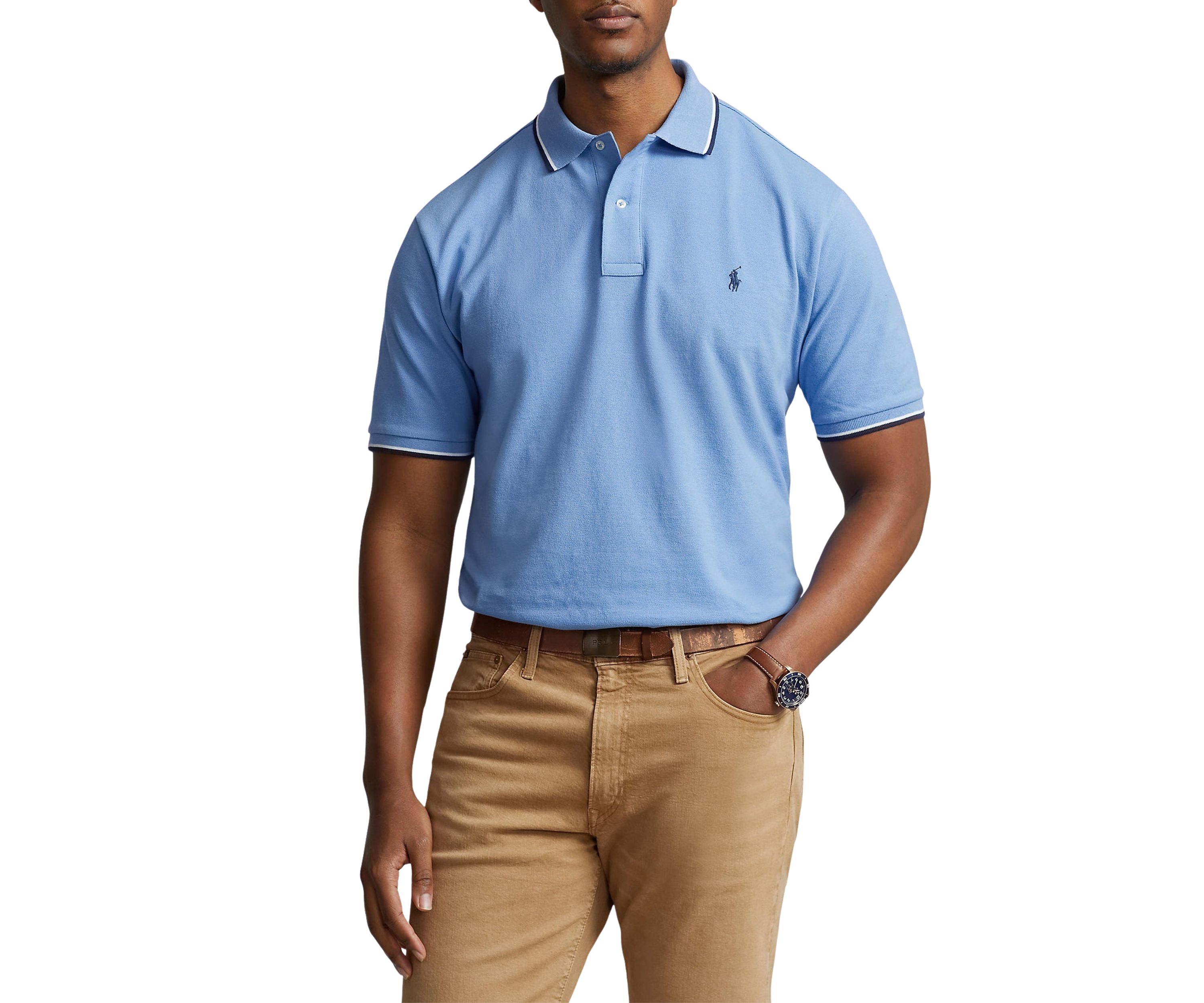 Big & Tall Mesh Polo Shirt