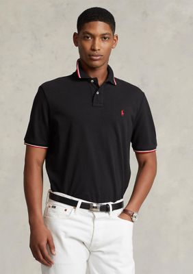 POLO RALPH LAUREN Mens Slim Fit Cotton V-Neck Tee Undershirt, Andover  Heather/Polo Black, Madison Heather/Polo Black, Polo Black/Red, X-Small US  at  Men's Clothing store