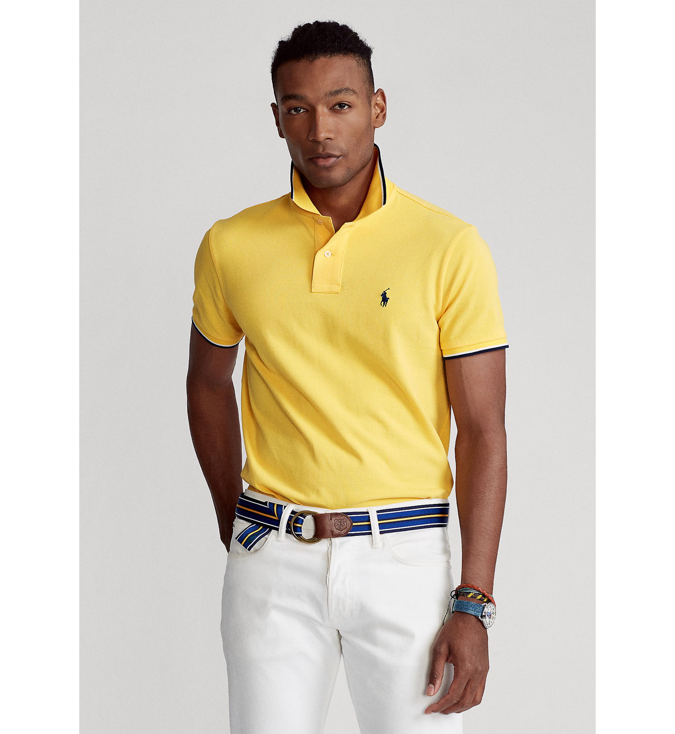 Classic Fit Mesh Polo Shirt