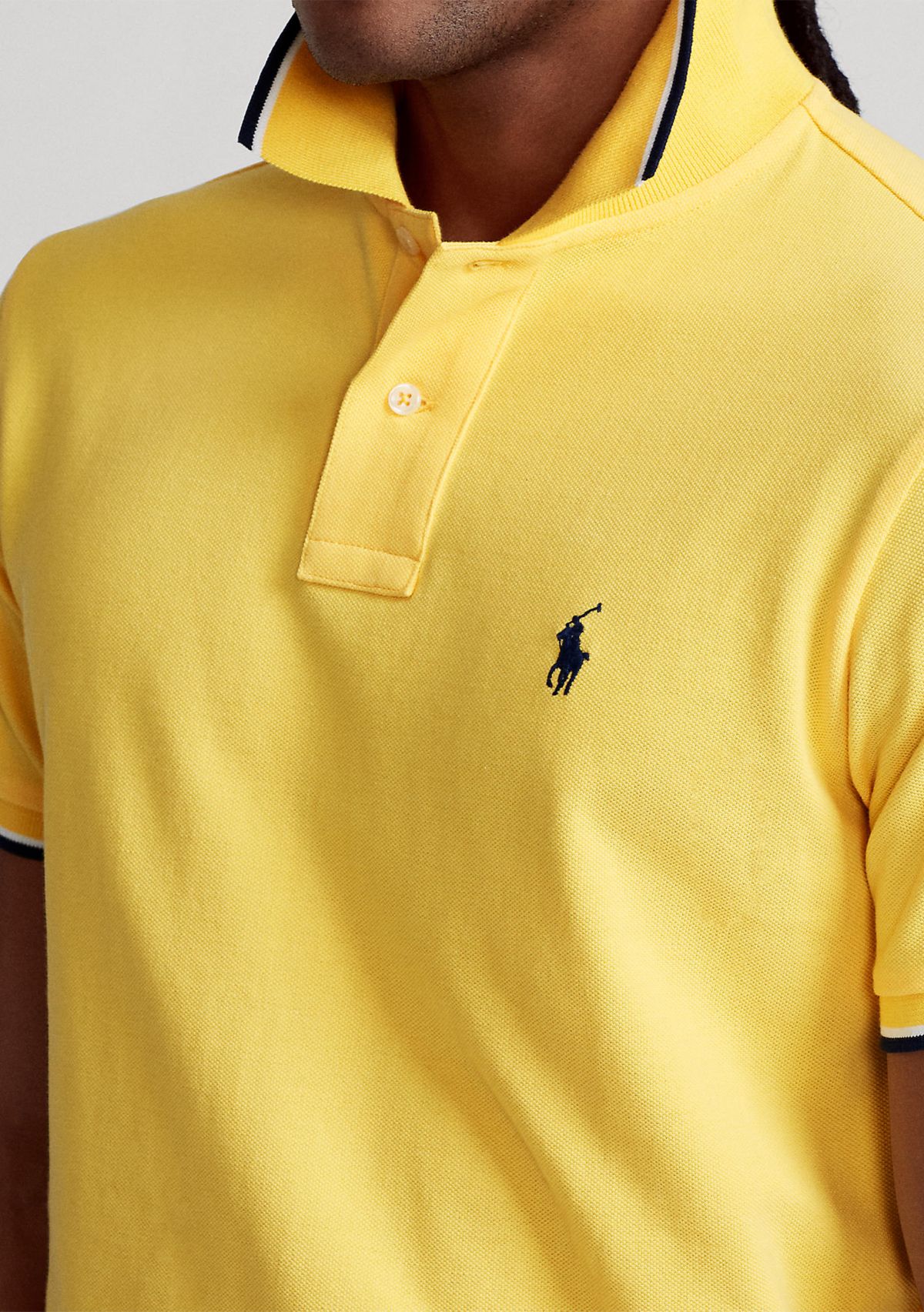 Classic Fit Mesh Polo Shirt