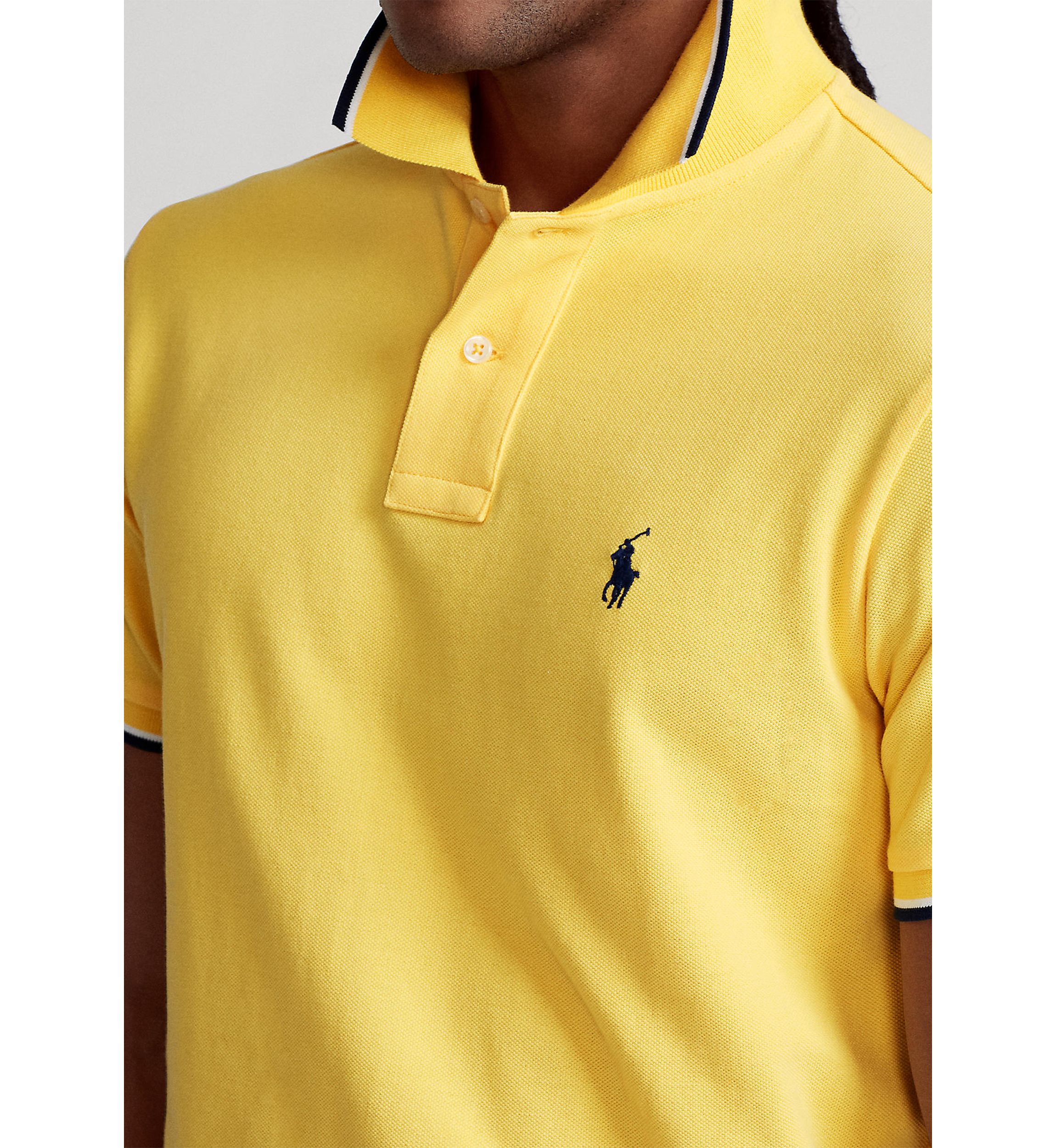 Classic Fit Mesh Polo Shirt