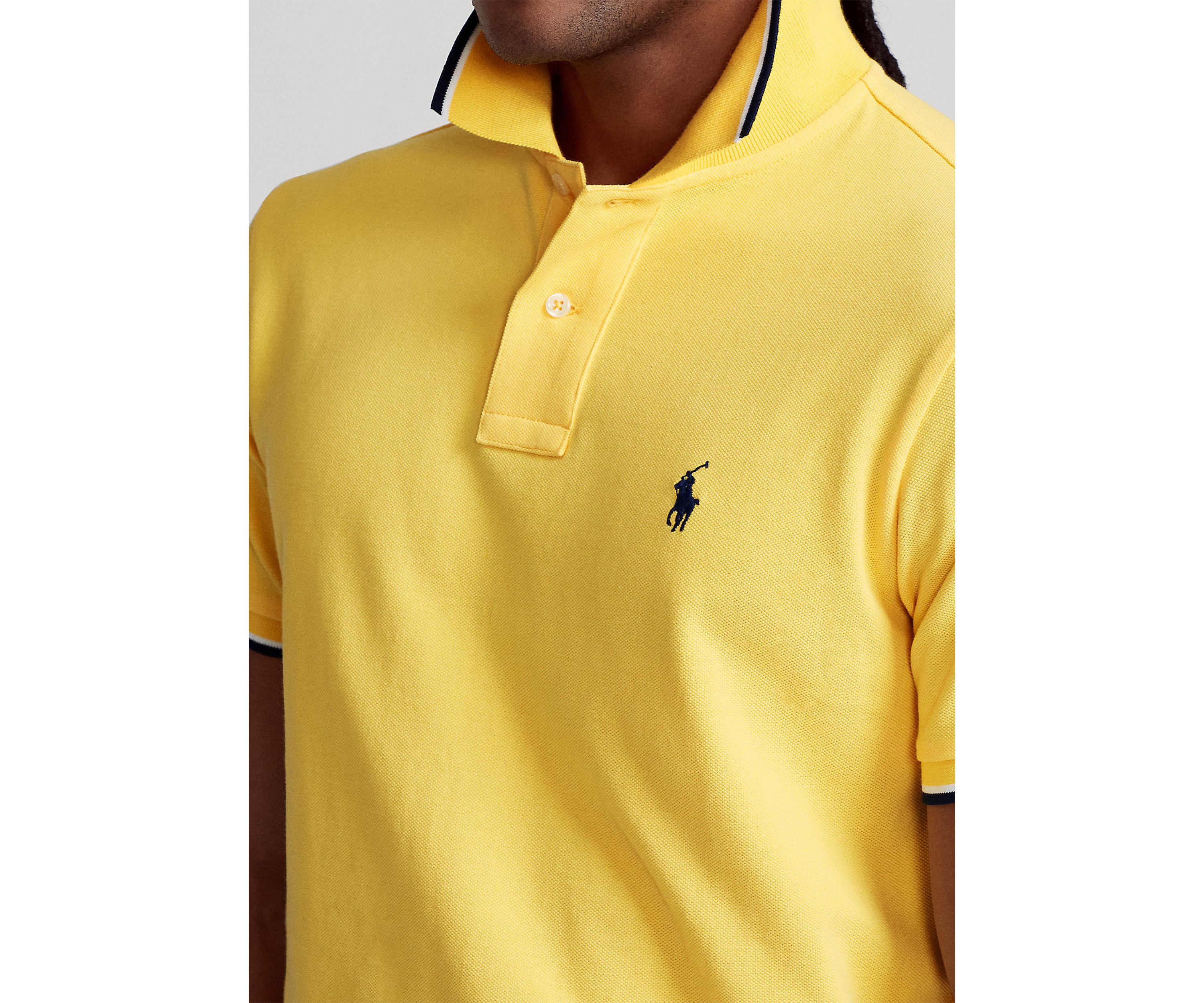 Classic Fit Mesh Polo Shirt