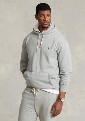 POLO RALPH LAUREN FLEECE HOODIE, Light grey Men's Hooded Sweatshirt