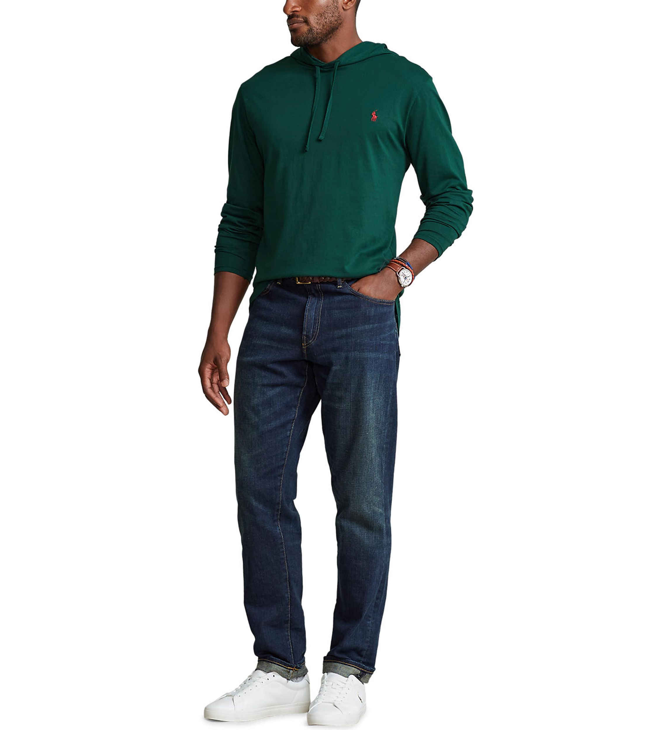 Big & Tall Jersey Hooded T-Shirt