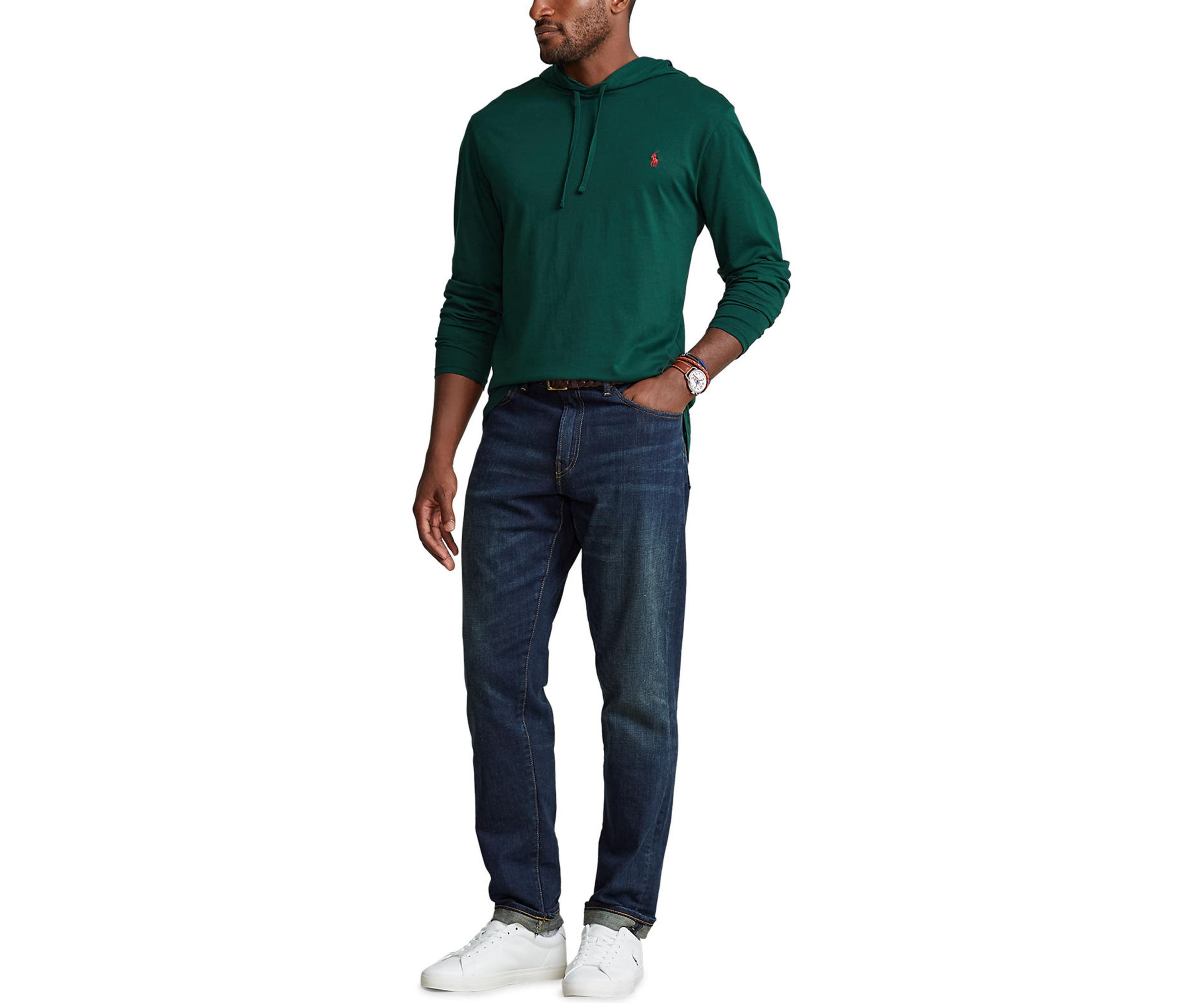 Big & Tall Jersey Hooded T-Shirt