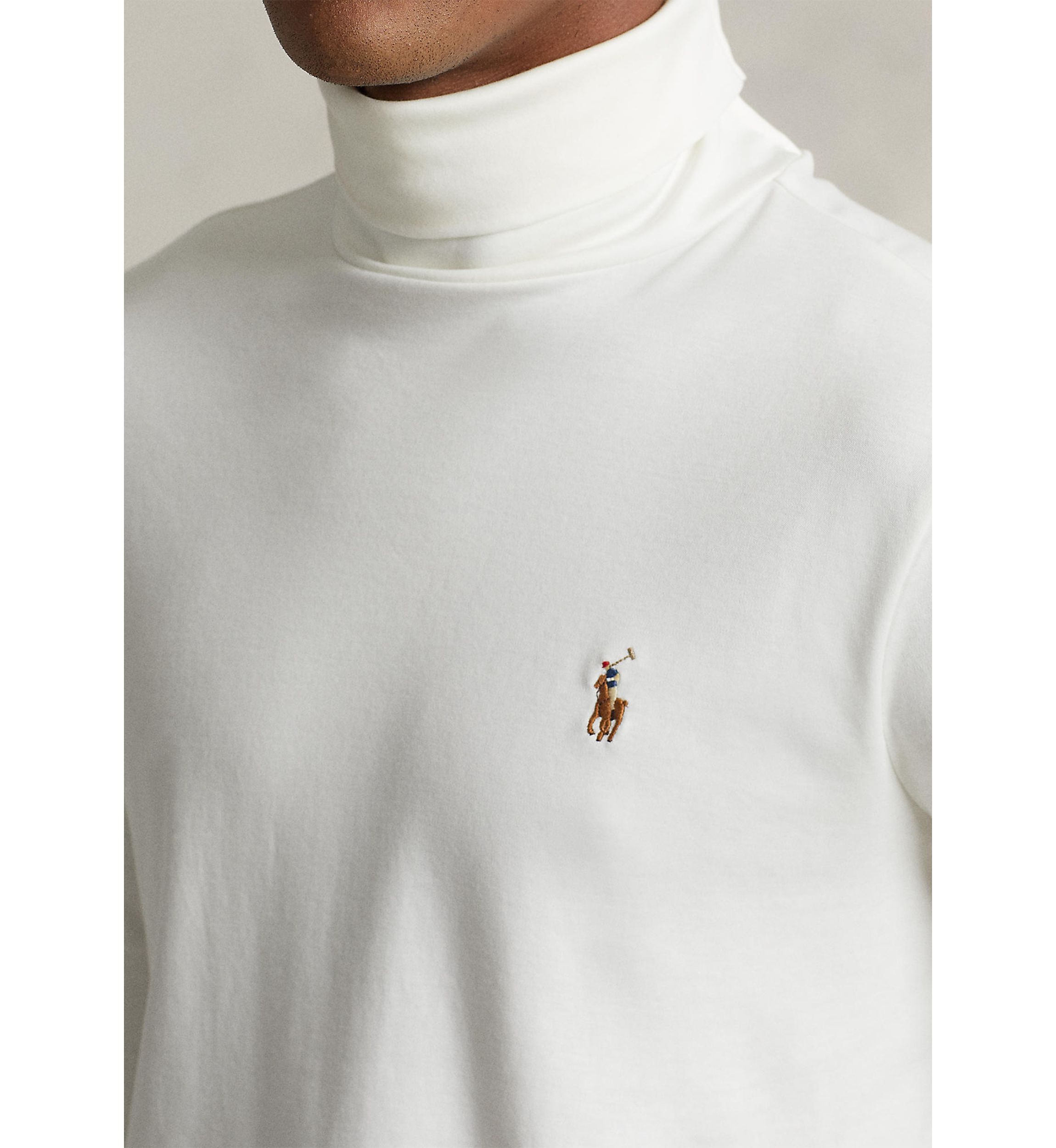 Cotton Interlock Turtleneck