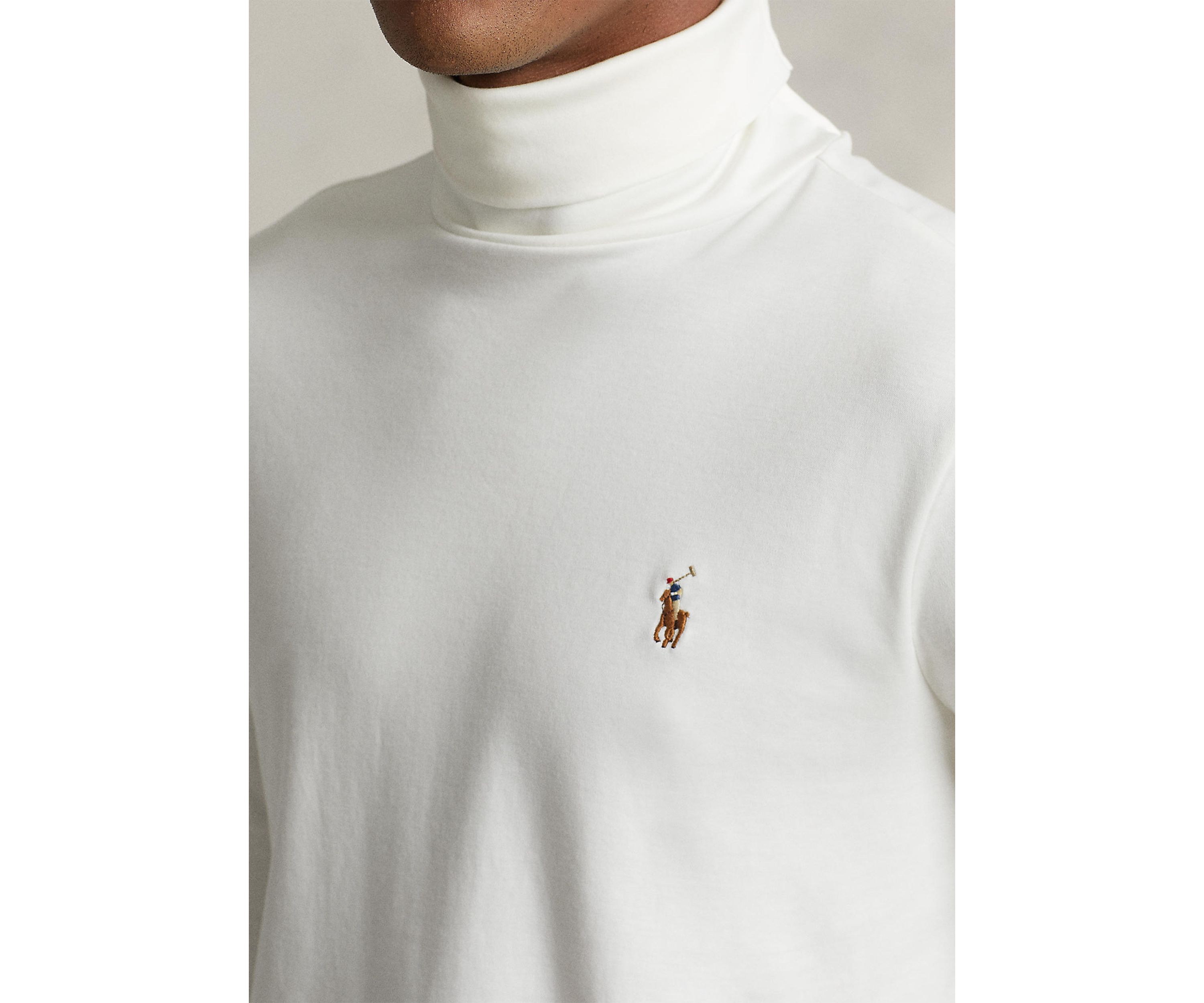 Cotton Interlock Turtleneck