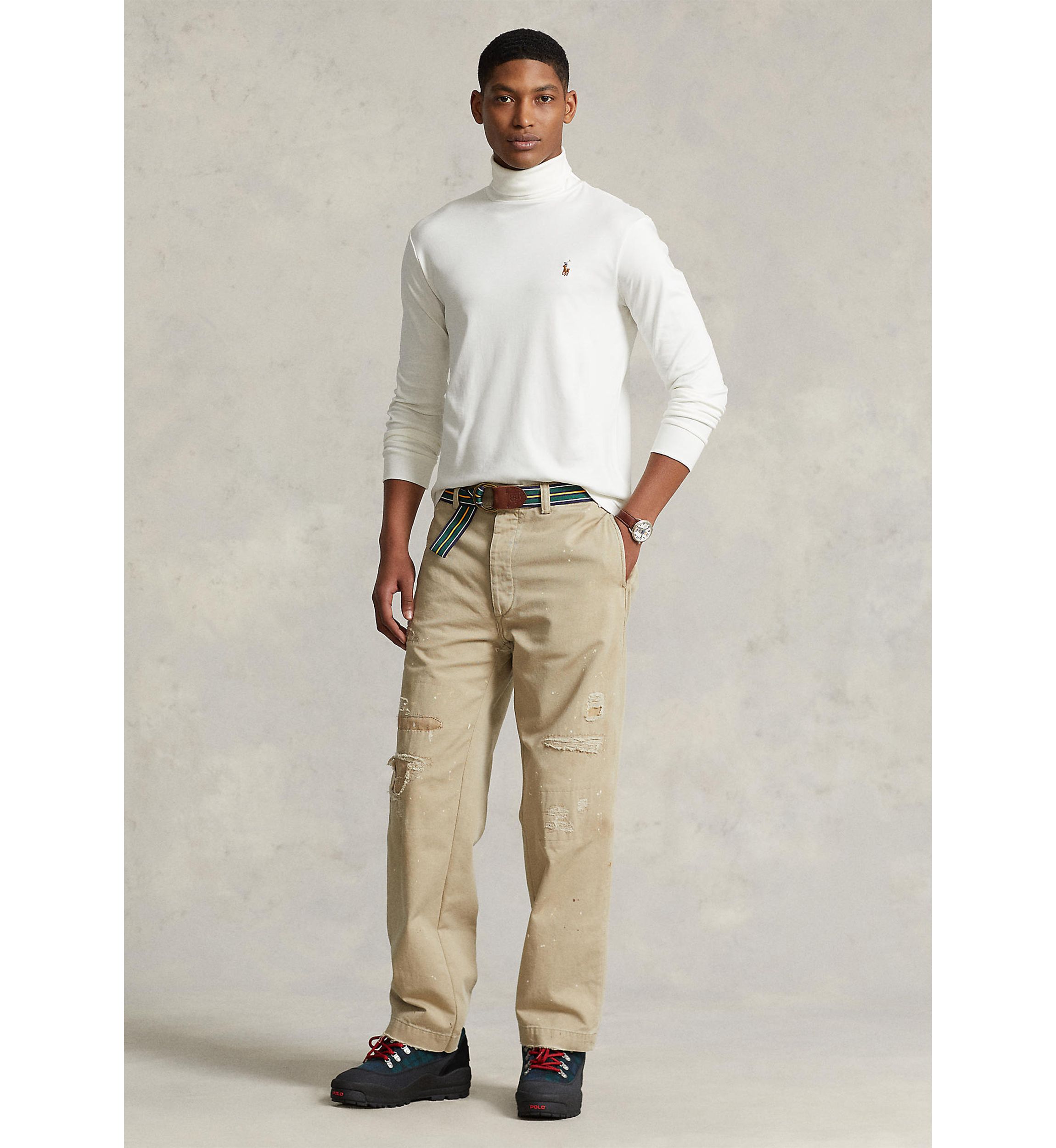 Cotton Interlock Turtleneck