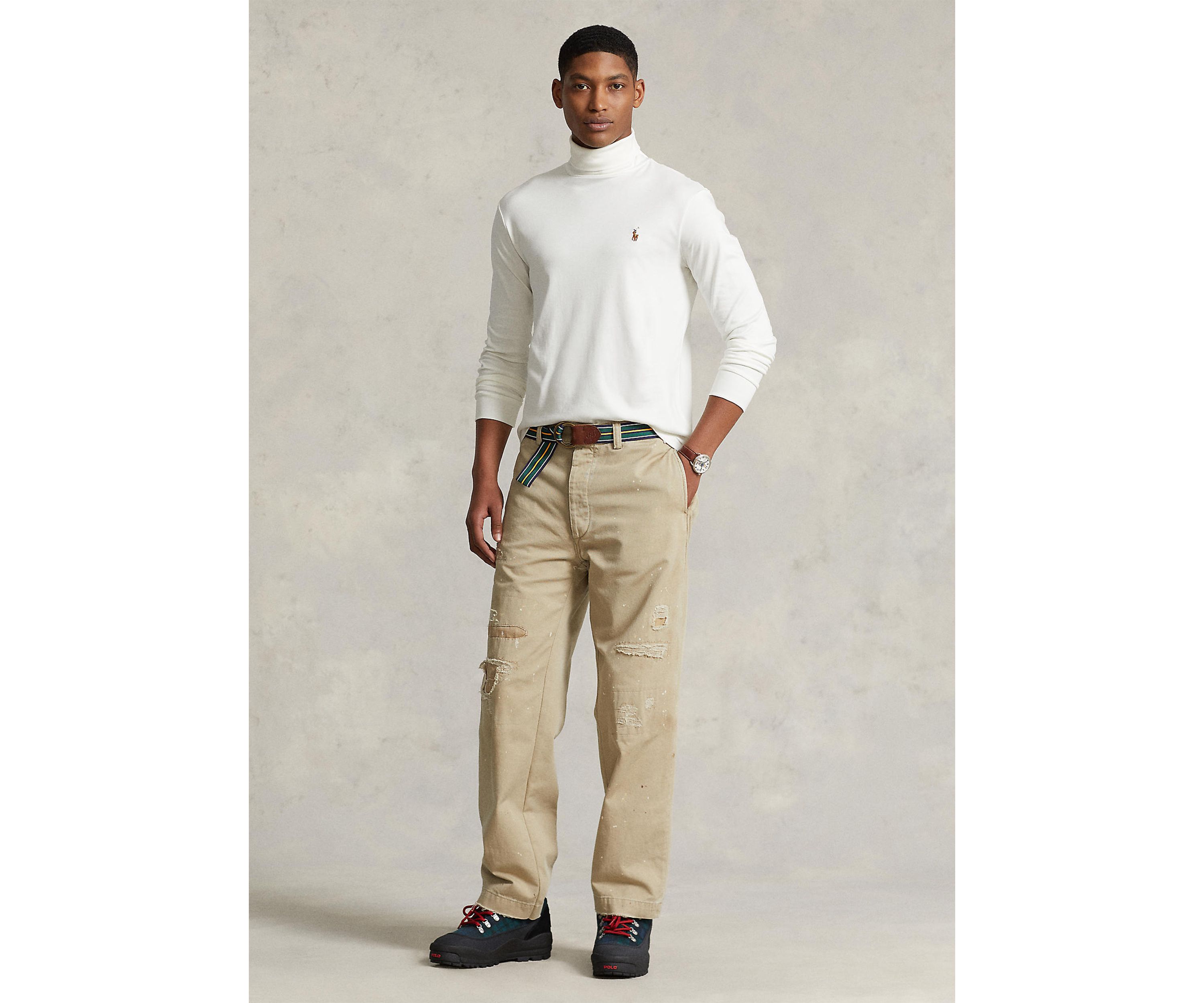 Cotton Interlock Turtleneck