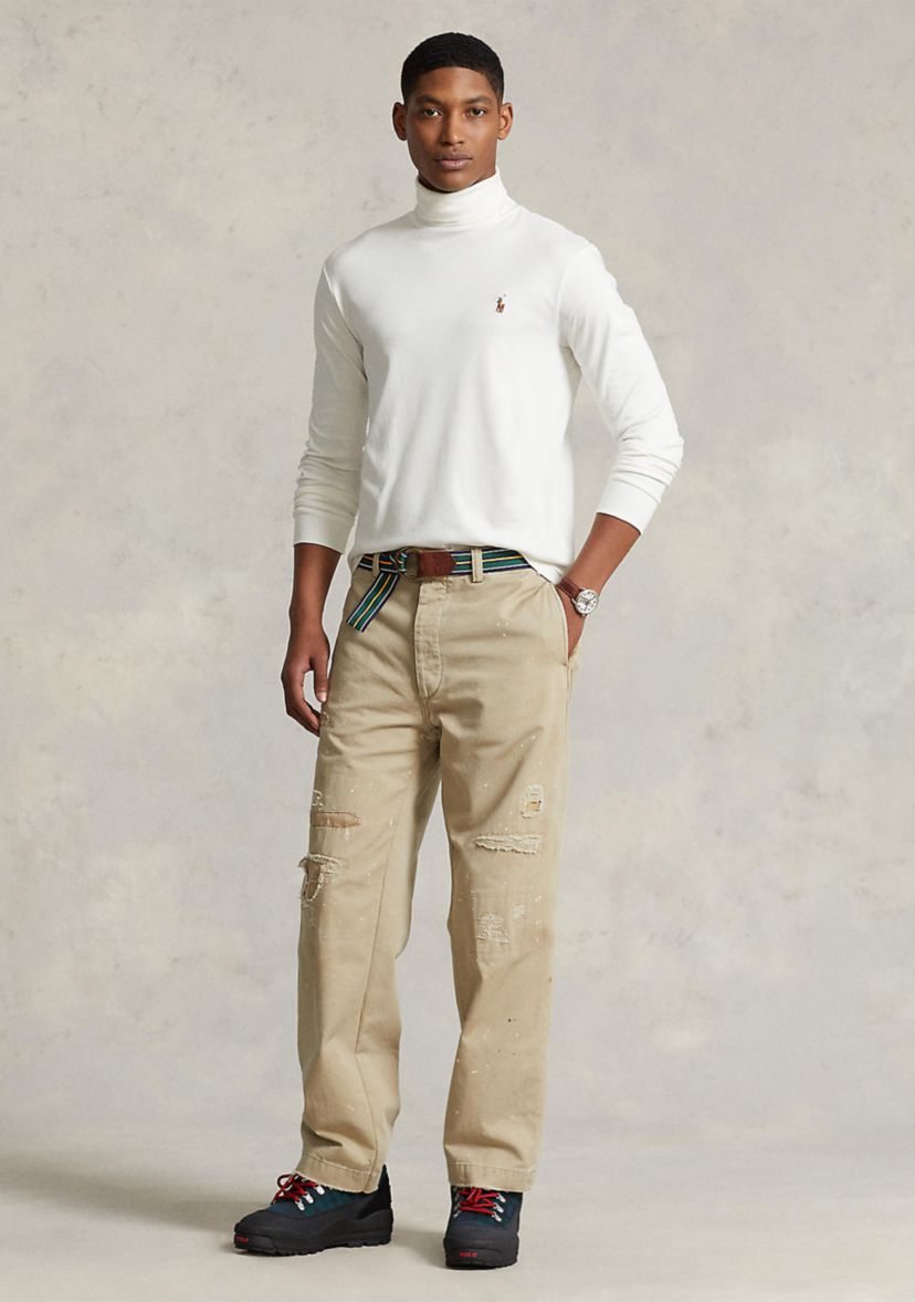 Cotton Interlock Turtleneck