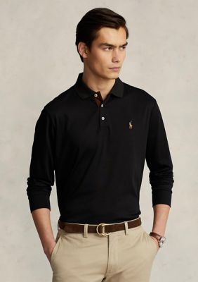Polo Ralph Lauren Men's Classic Fit Soft Cotton Polo Shirt, Black, Medium