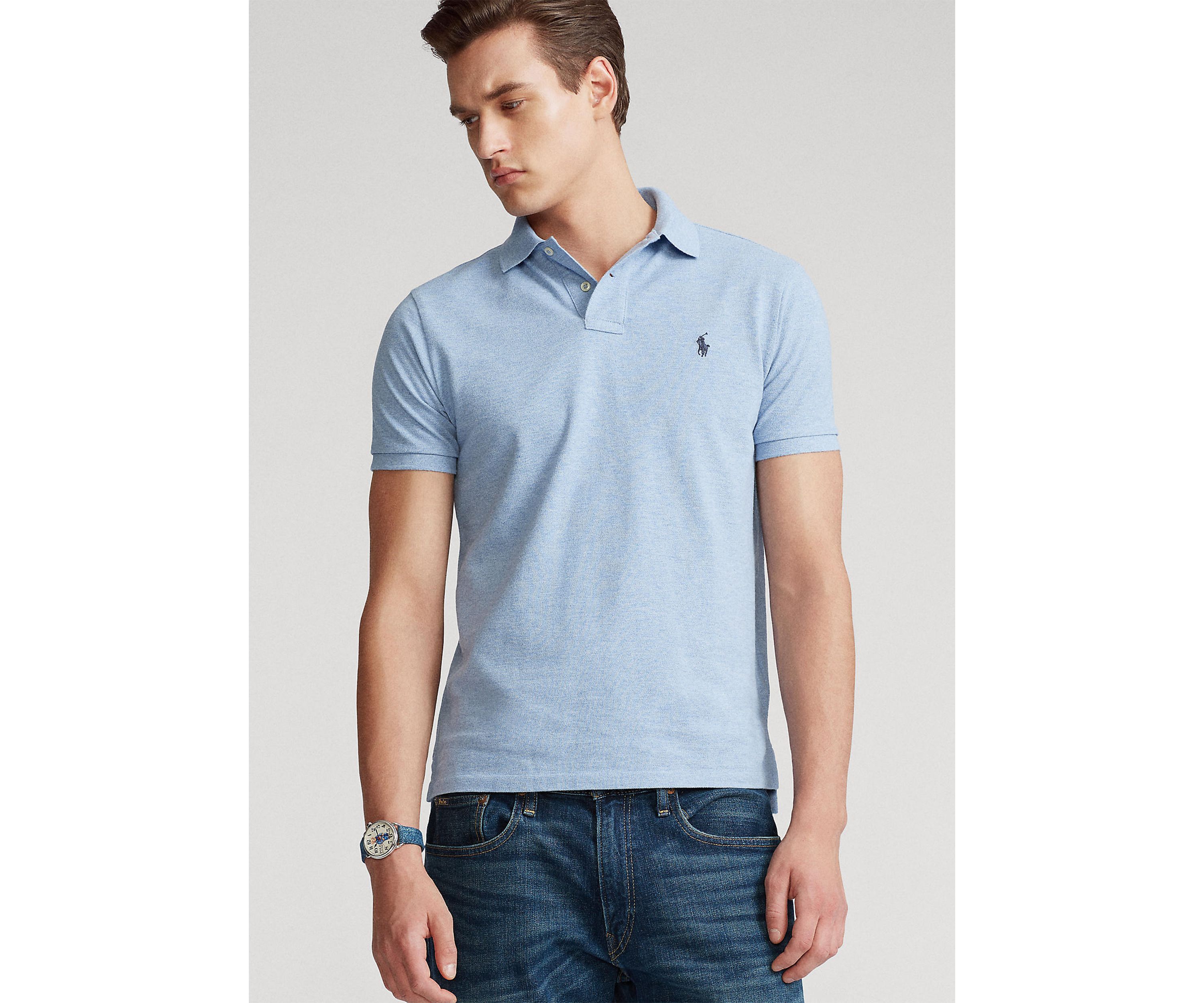 Custom Slim Fit Mesh Polo
