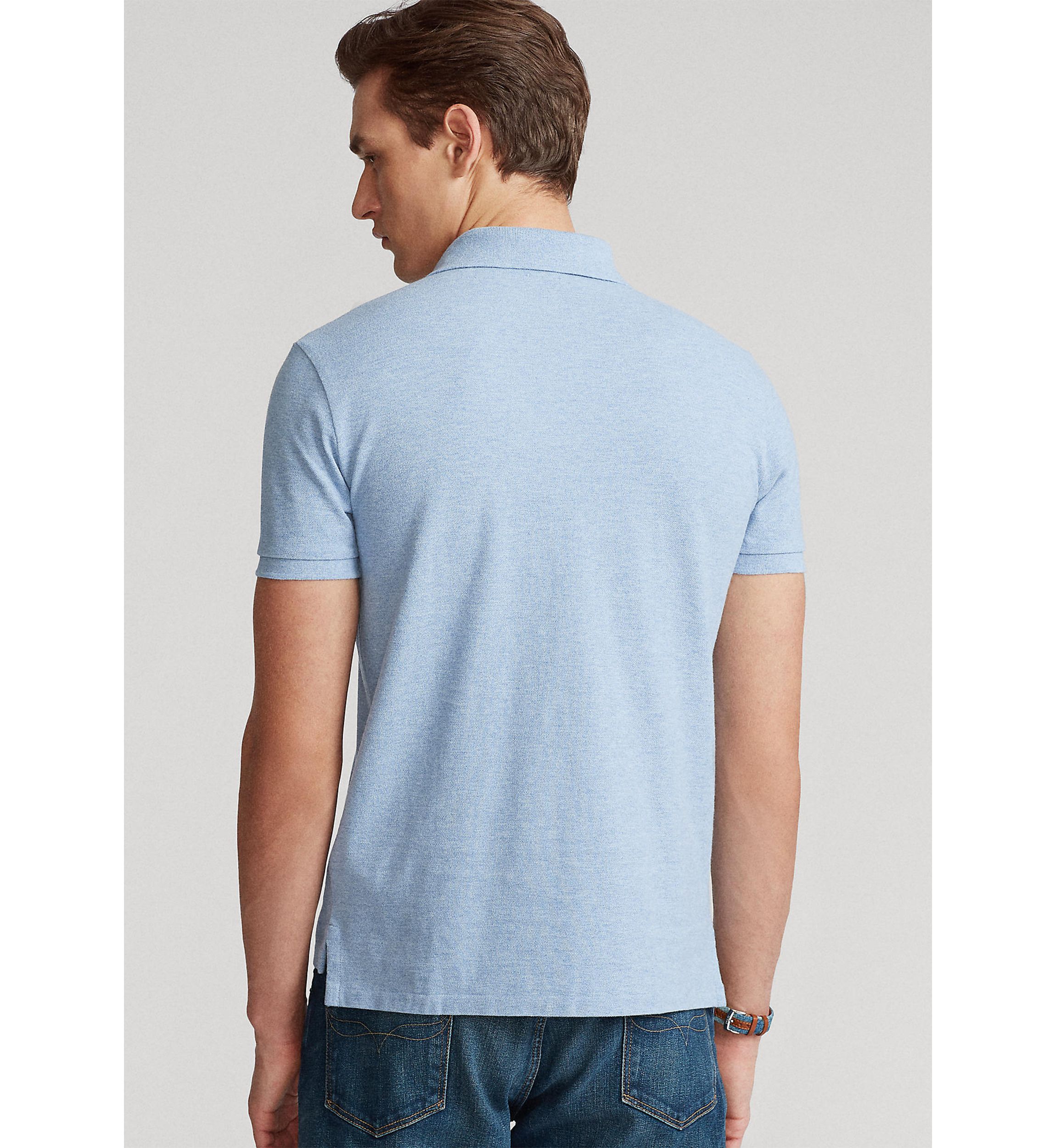Custom Slim Fit Mesh Polo