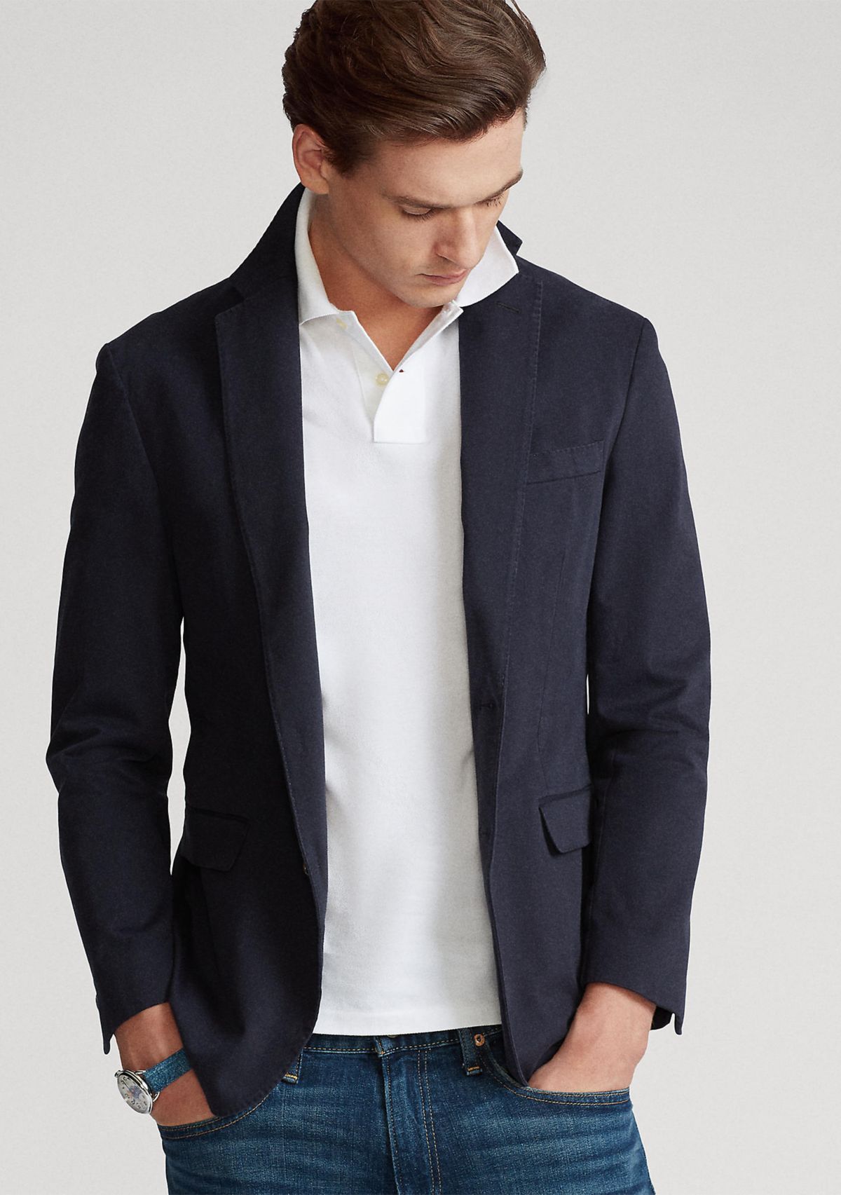 Custom Slim Fit Mesh Polo