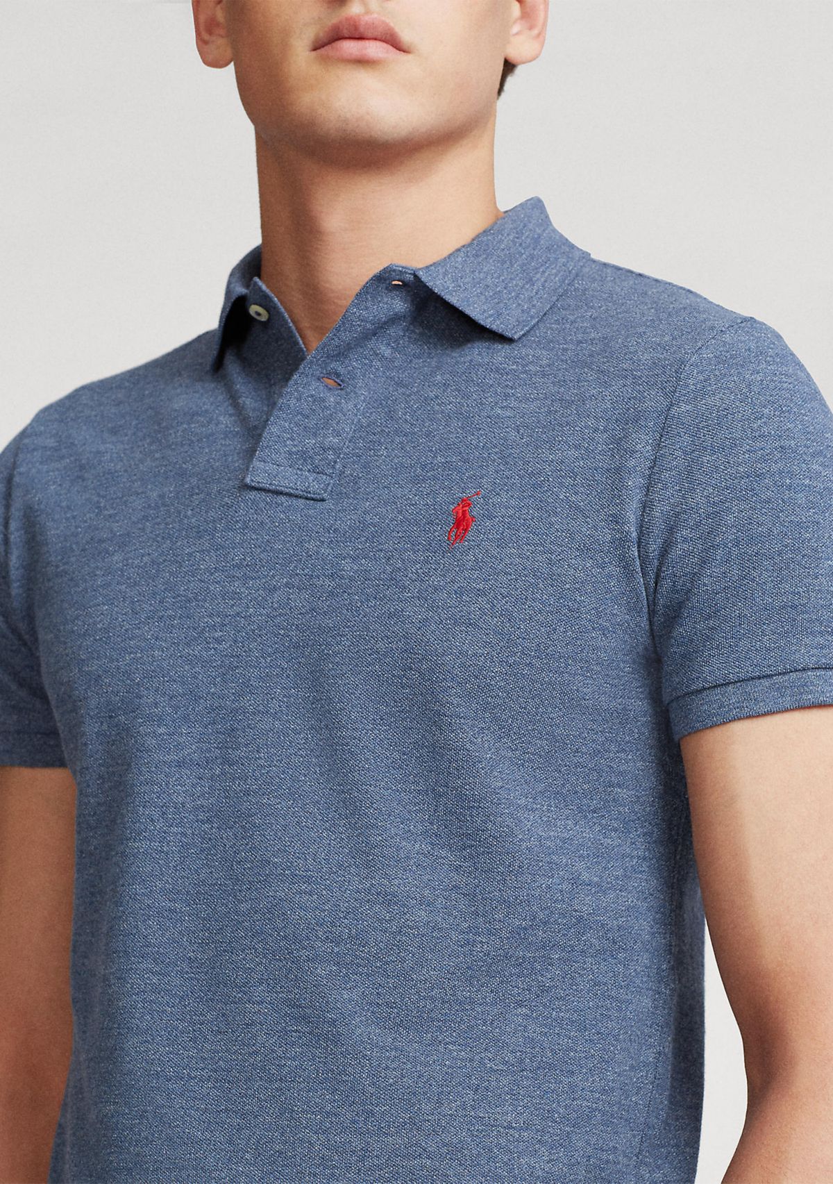 Custom Slim Fit Mesh Polo