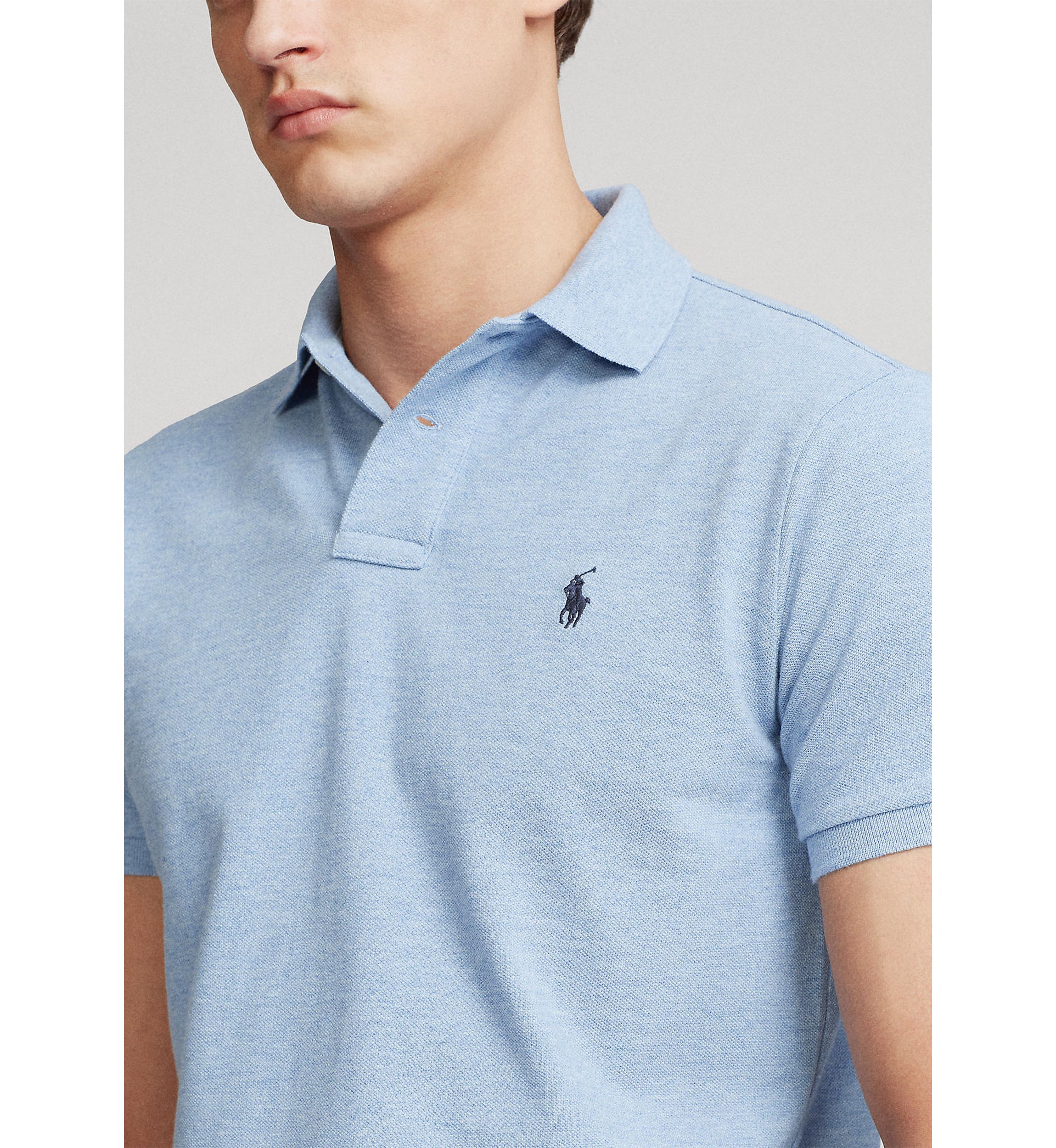 Custom Slim Fit Mesh Polo