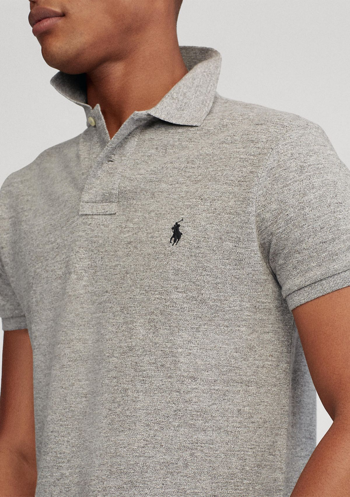 Custom Slim Fit Mesh Polo