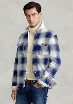 Polo Ralph Lauren Men's Plaid Fleece Shirt Jacket