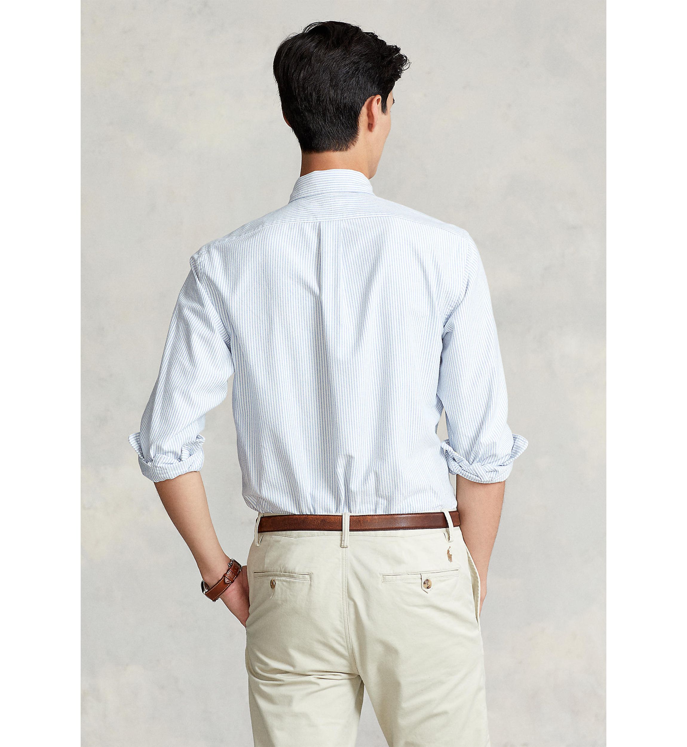 Classic Fit Striped Oxford Shirt