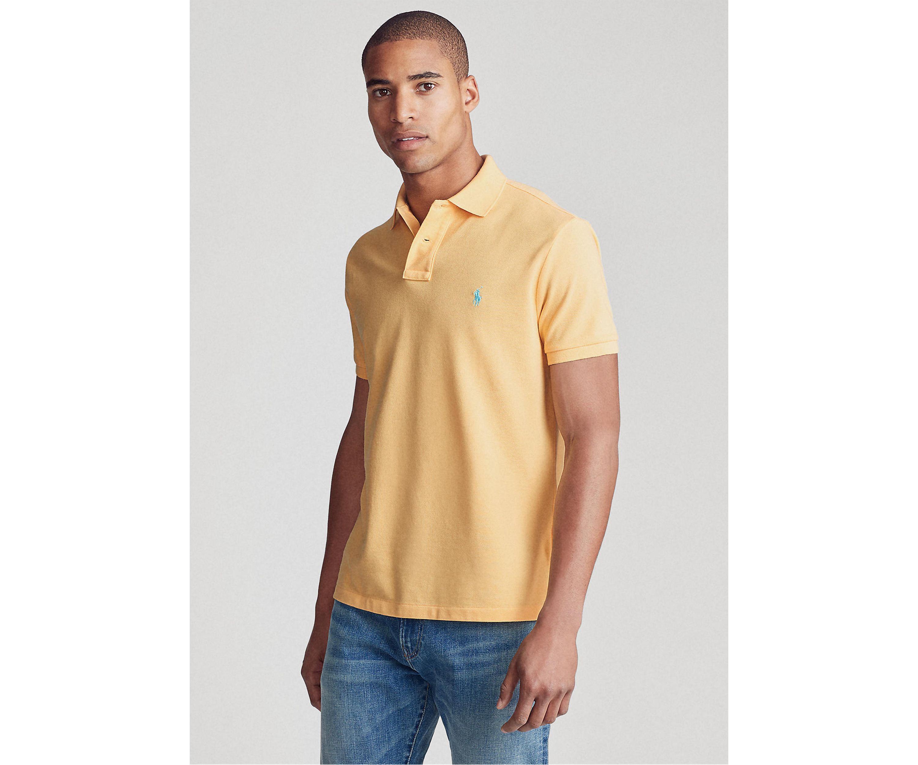 Classic Fit Mesh Polo Shirt
