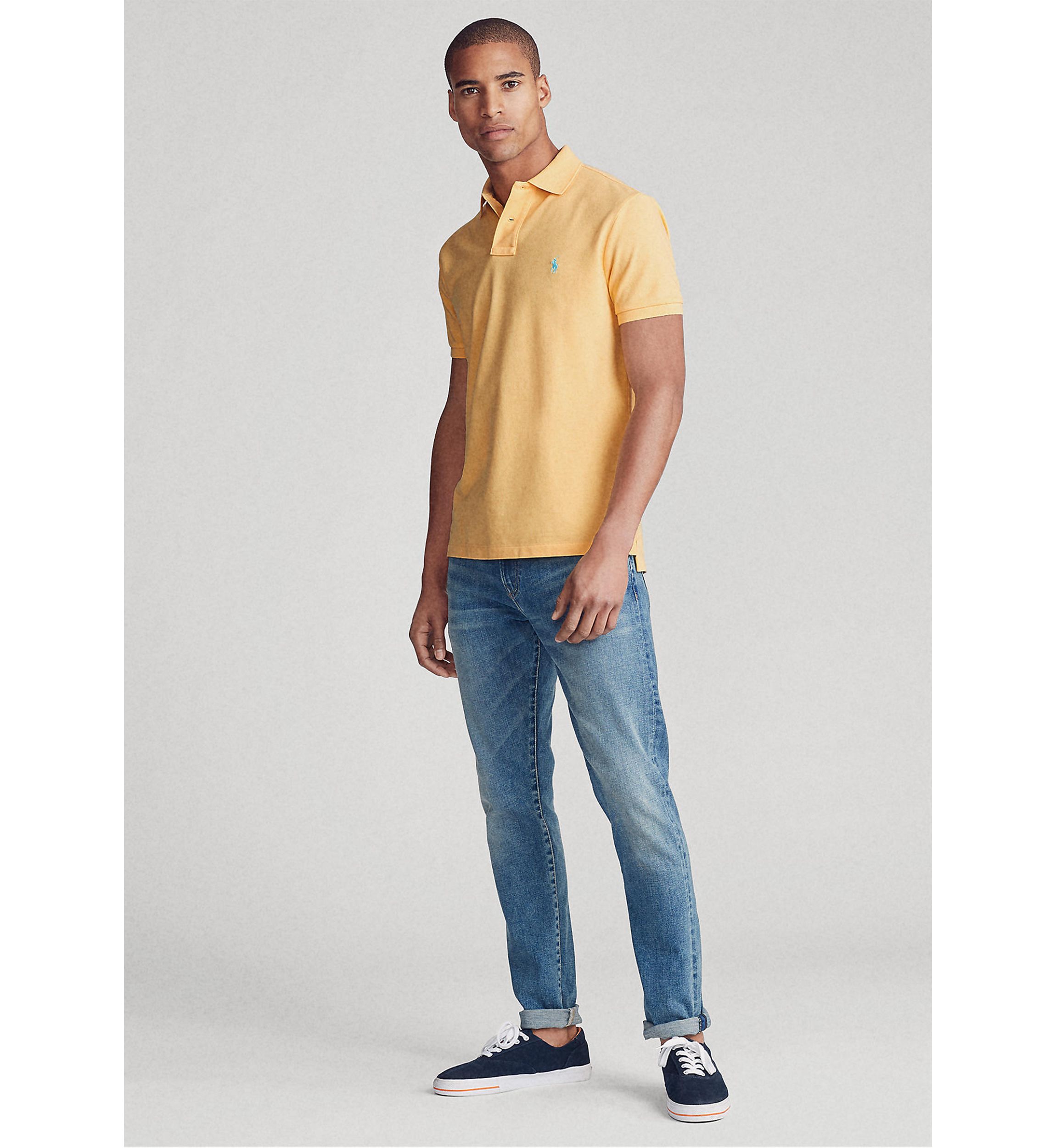 Classic Fit Mesh Polo Shirt