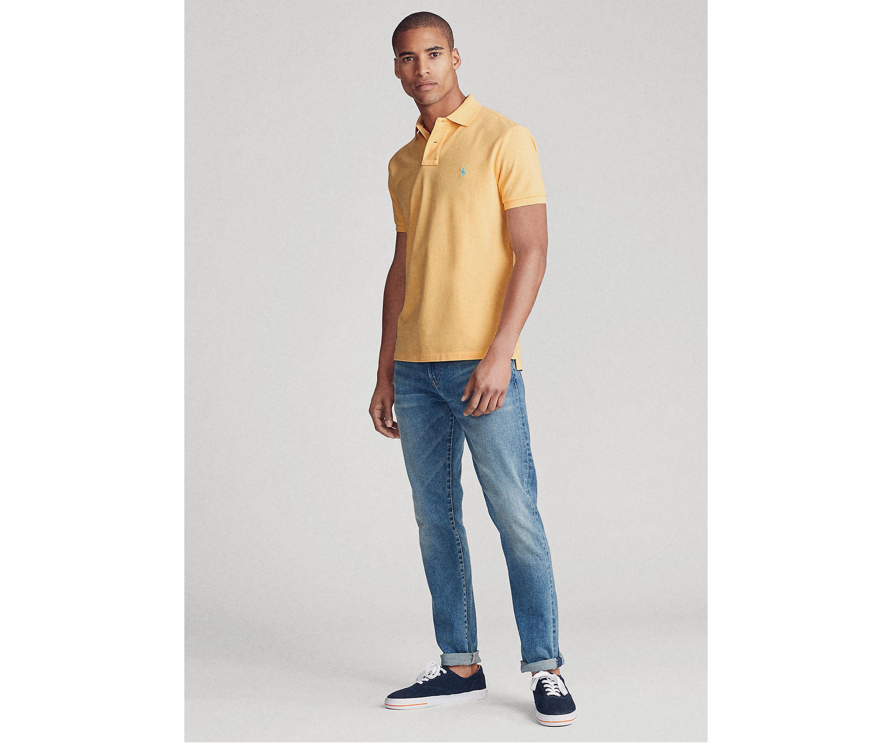 Classic Fit Mesh Polo Shirt