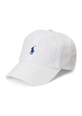 Polo Ralph Lauren Men's Cotton Chino Baseball Cap, White