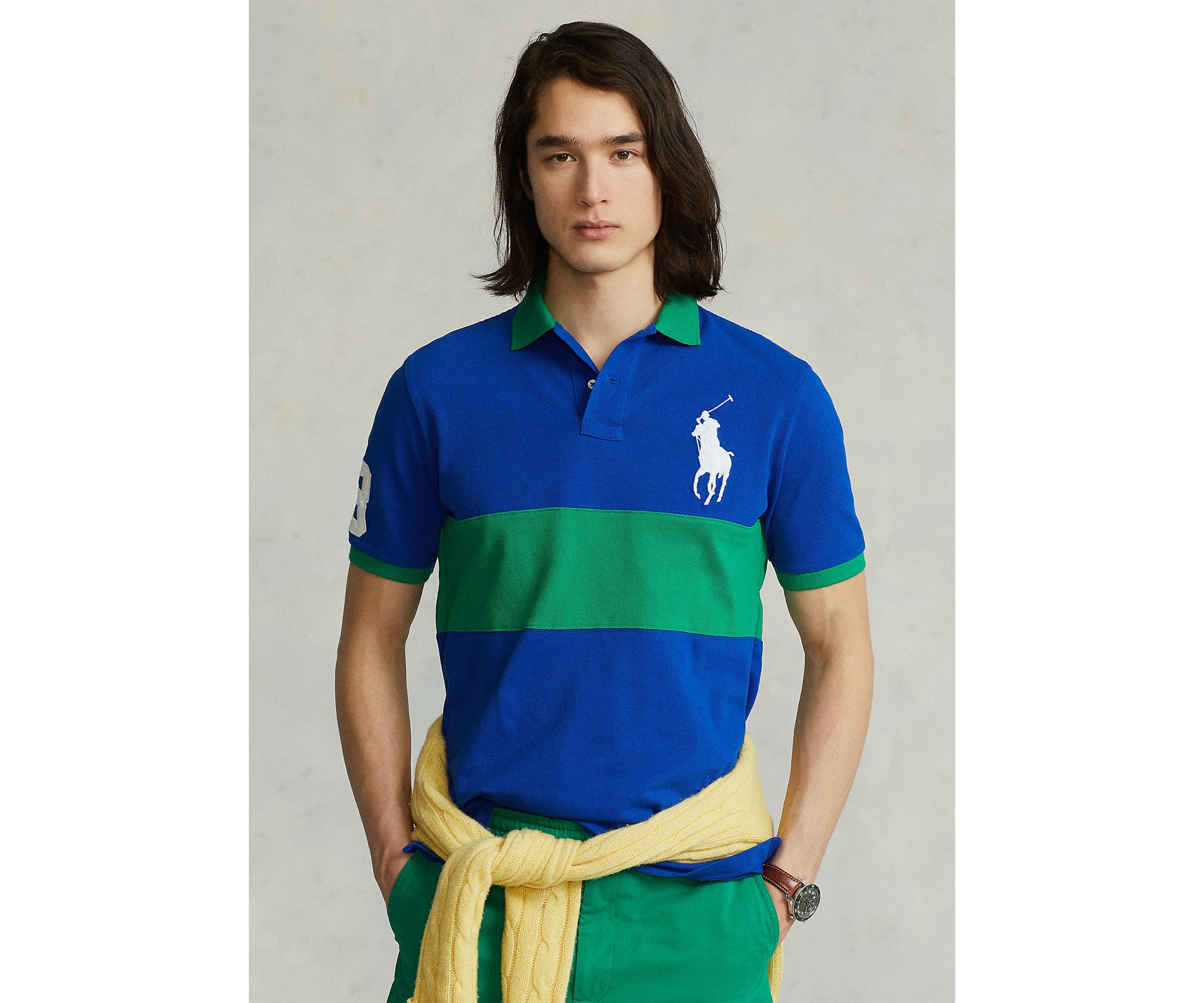 Classic Fit Big Pony Mesh Polo Shirt