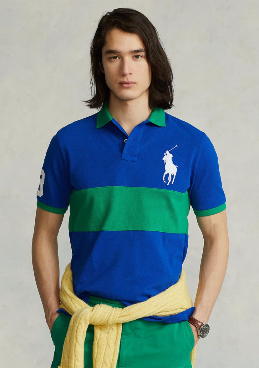 Classic Fit Big Pony Mesh Polo Shirt