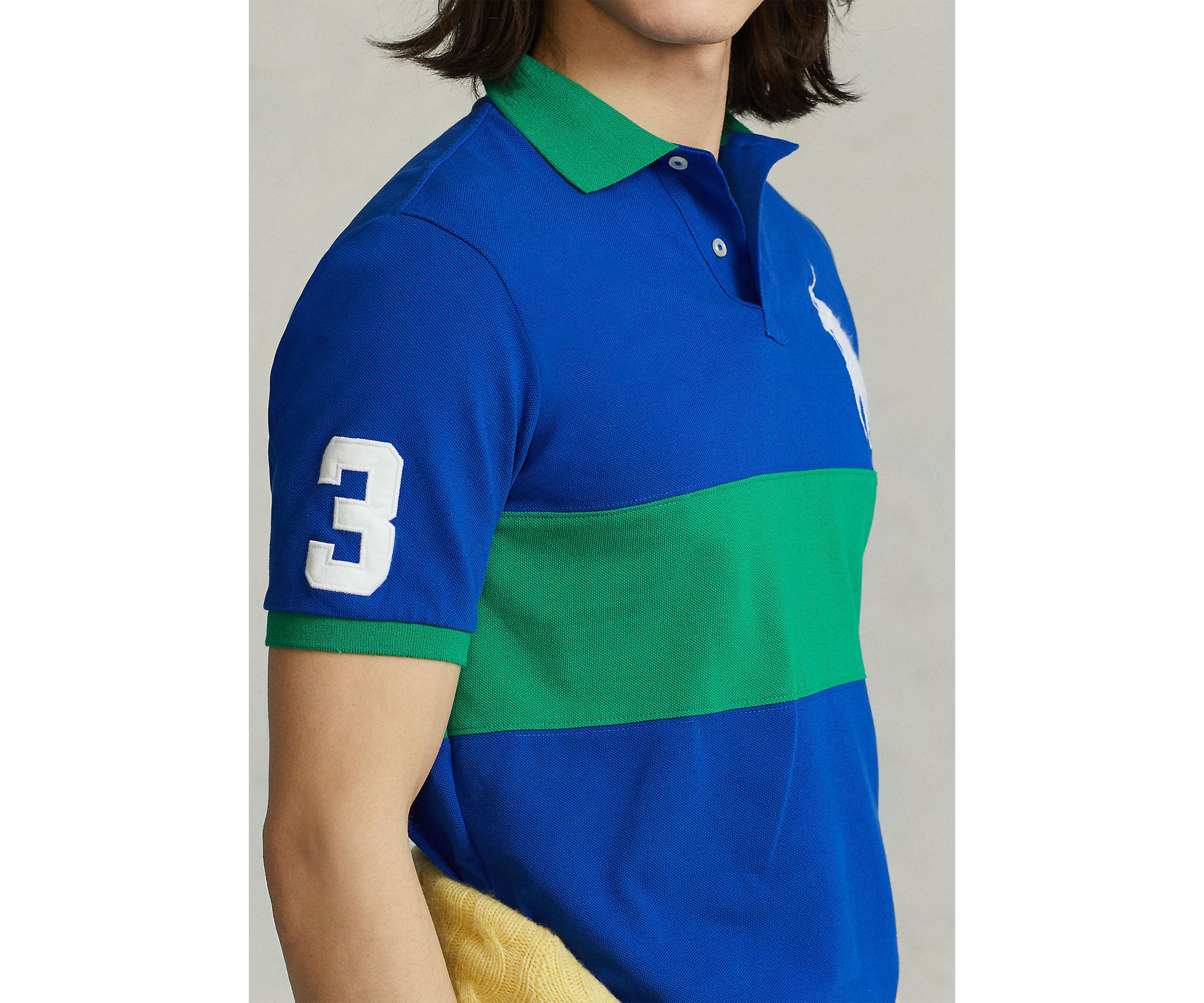 Classic Fit Big Pony Mesh Polo Shirt