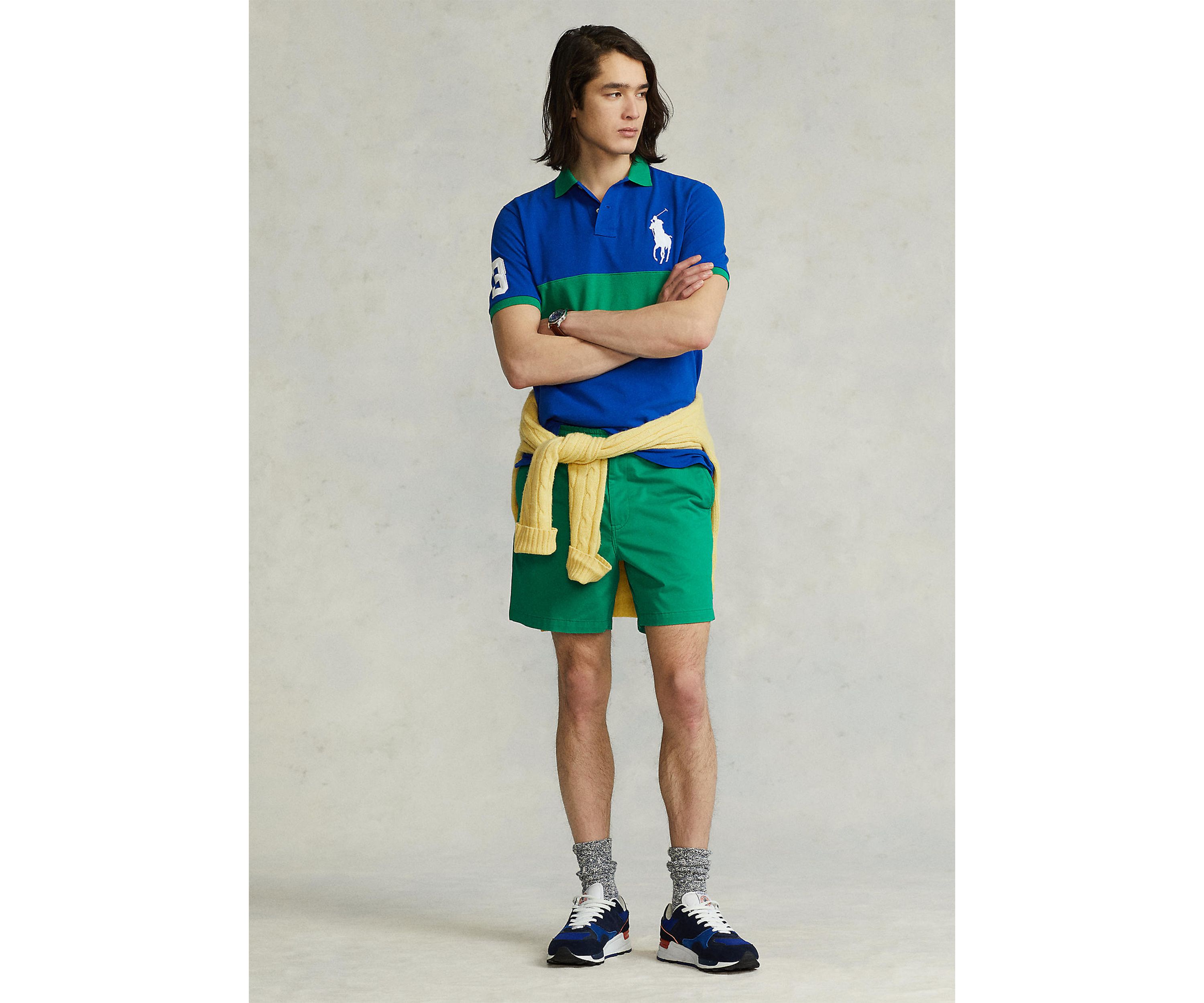 Classic Fit Big Pony Mesh Polo Shirt