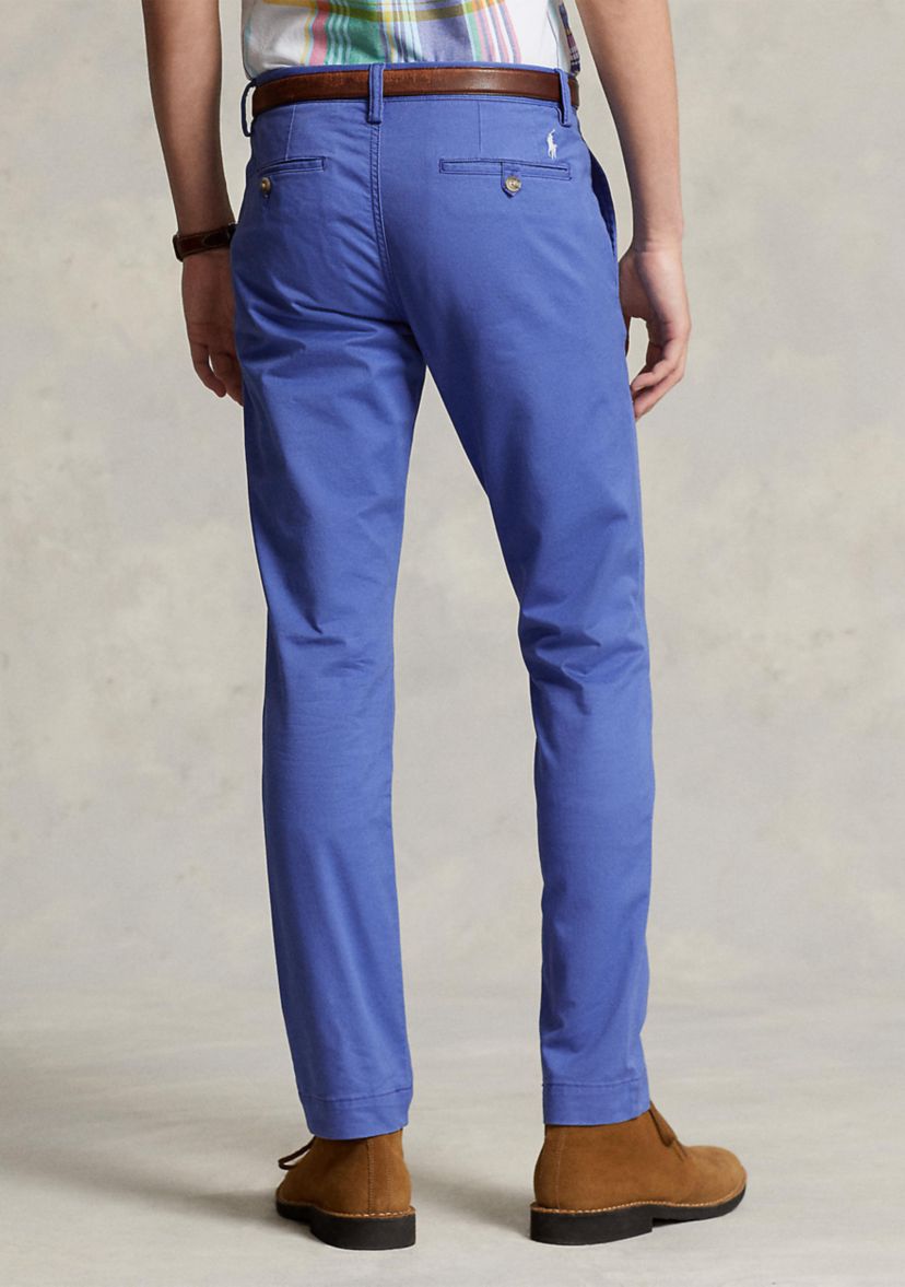 Washed Stretch Slim Fit Chino Pants