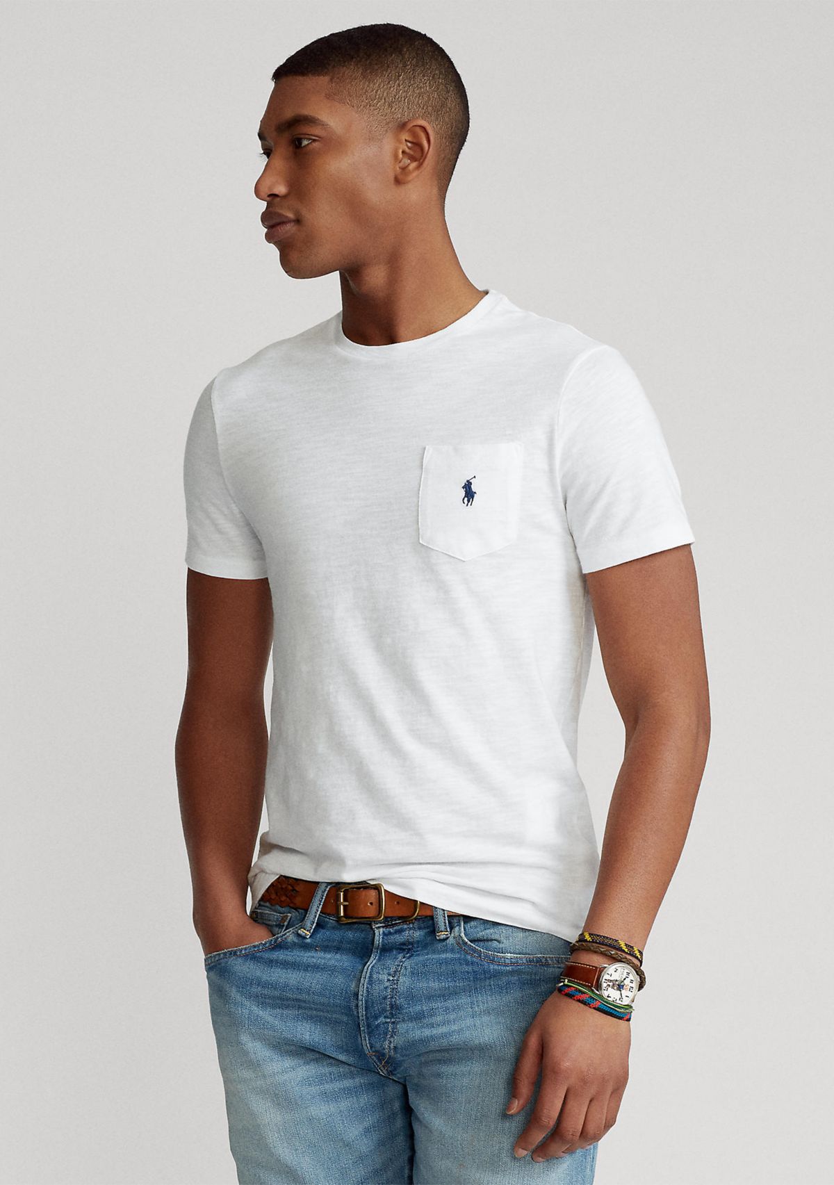 Custom Slim Fit Jersey Pocket T-Shirt