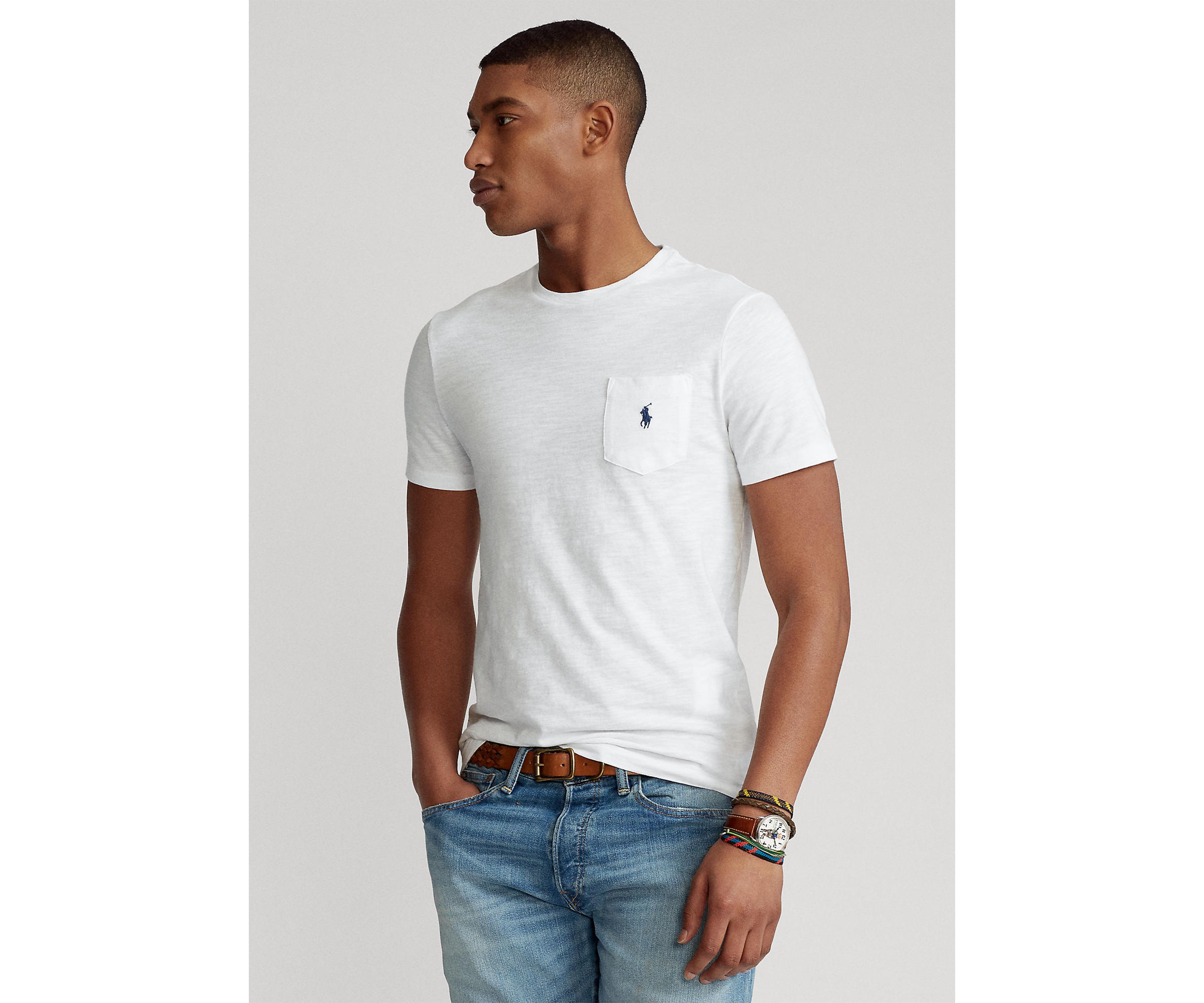 Custom Slim Fit Jersey Pocket T-Shirt