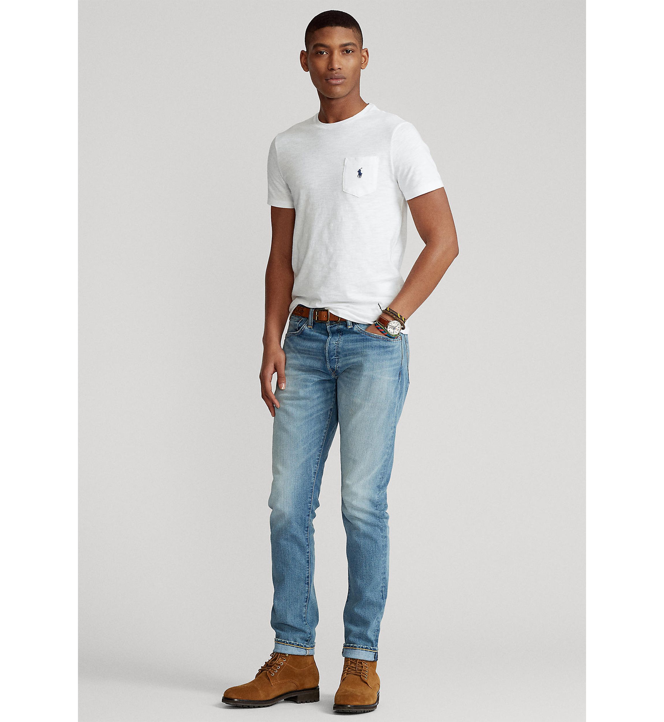 Custom Slim Fit Jersey Pocket T-Shirt